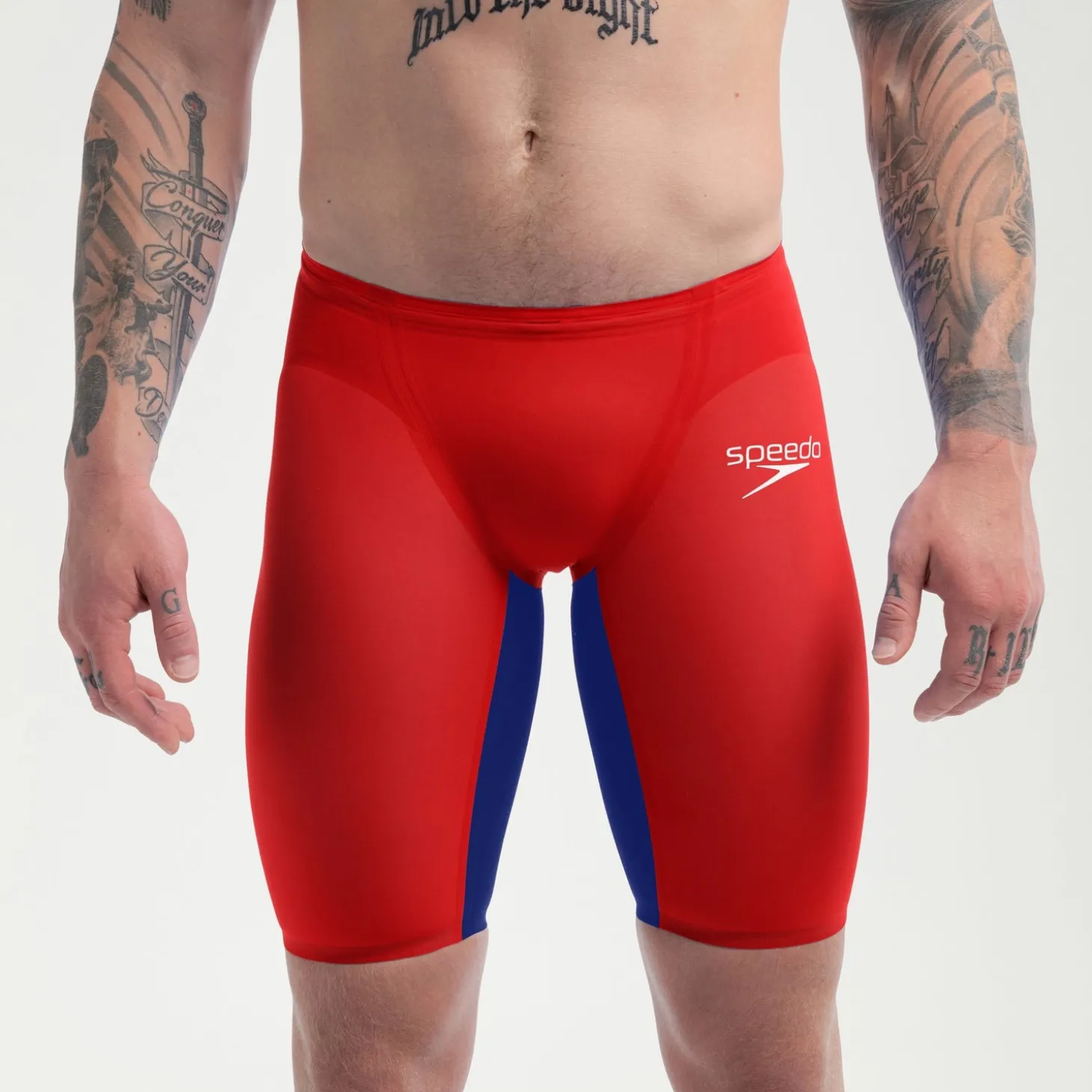 Cheap Jammer taille haute Homme Fastskin LZR Pure Valor 2.0 Rouge/Bleu Homme Combinaisons Thriatlon & Eau Libre | Compétition