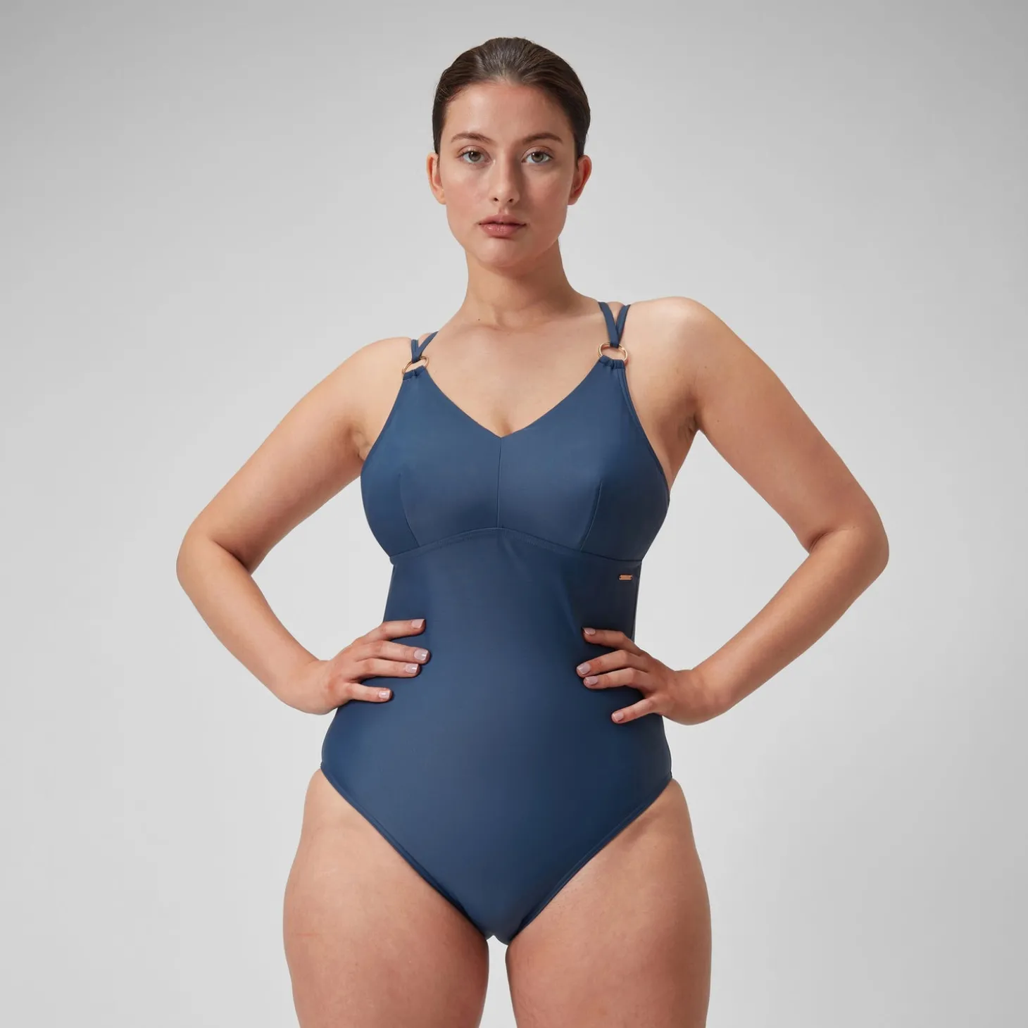Shop Maillot de bain 1 pièce à bretelles Shaping pour Femmes Bleu épicéa Femme Maillots Galbant