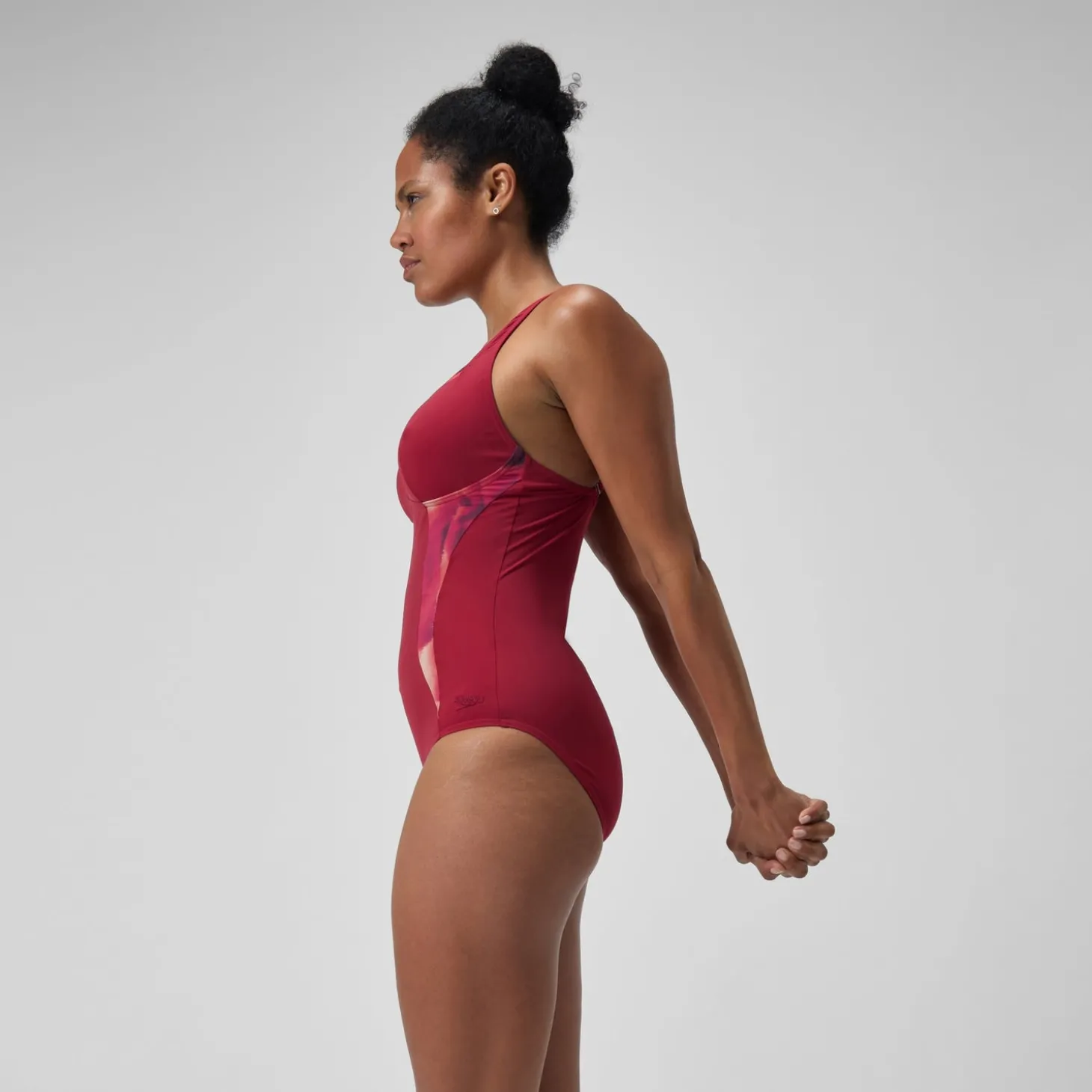 Online Maillot de bain 1 pièce à imprimé Shaping LunaElustre pour Femmes Rouge/Violet Femme Maillots Galbant