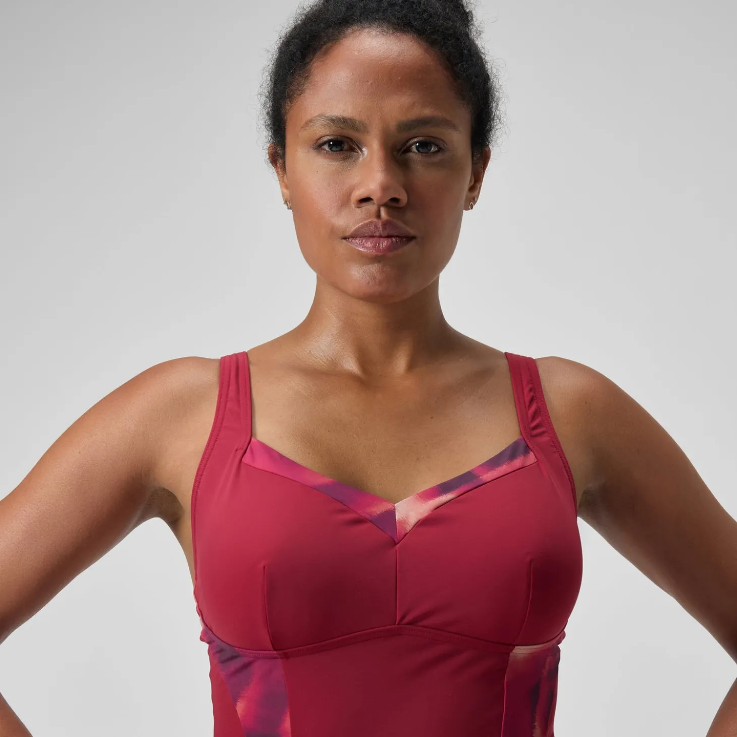 Online Maillot de bain 1 pièce à imprimé Shaping LunaElustre pour Femmes Rouge/Violet Femme Maillots Galbant
