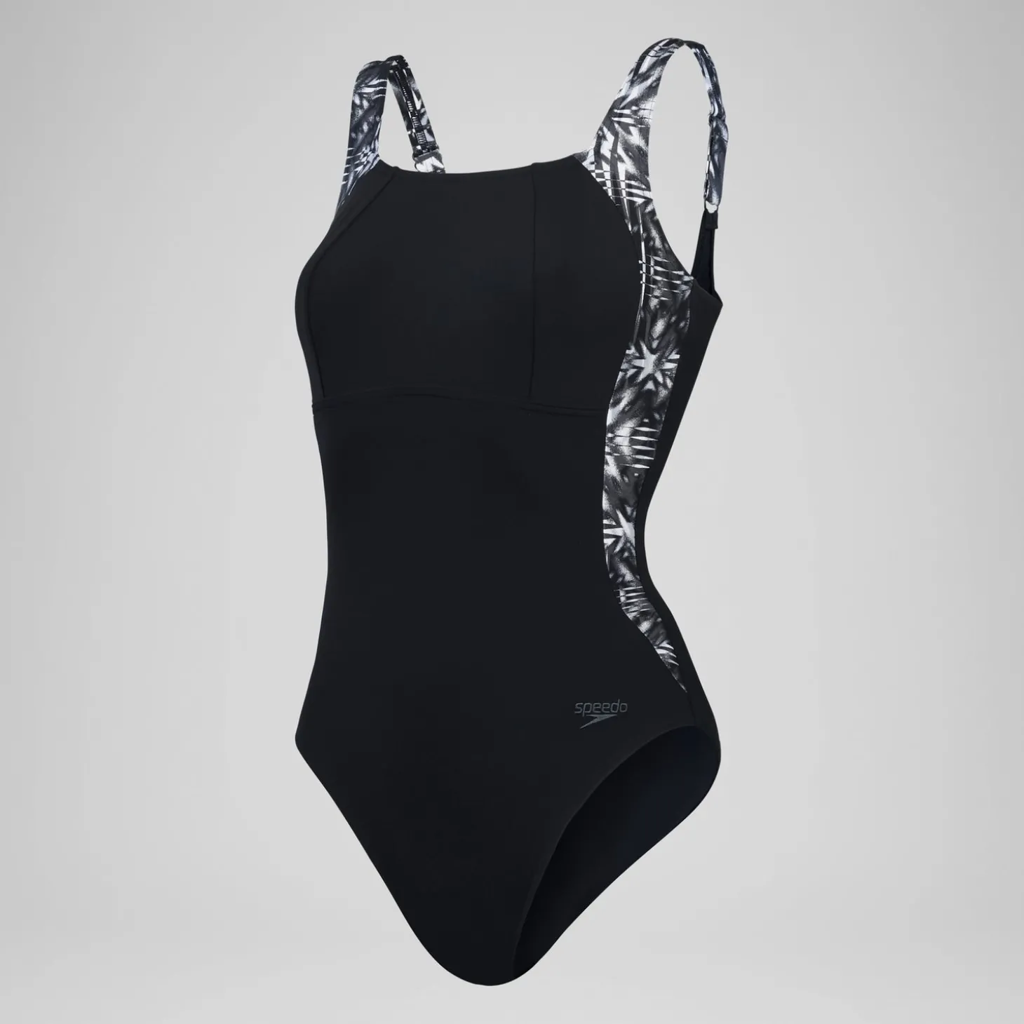 Online Maillot de bain 1 pièce Femmes Shaping LunaLustre imprimé pour Femmes Noir/Gris oxydé/Blanc Femme Maillots Galbant