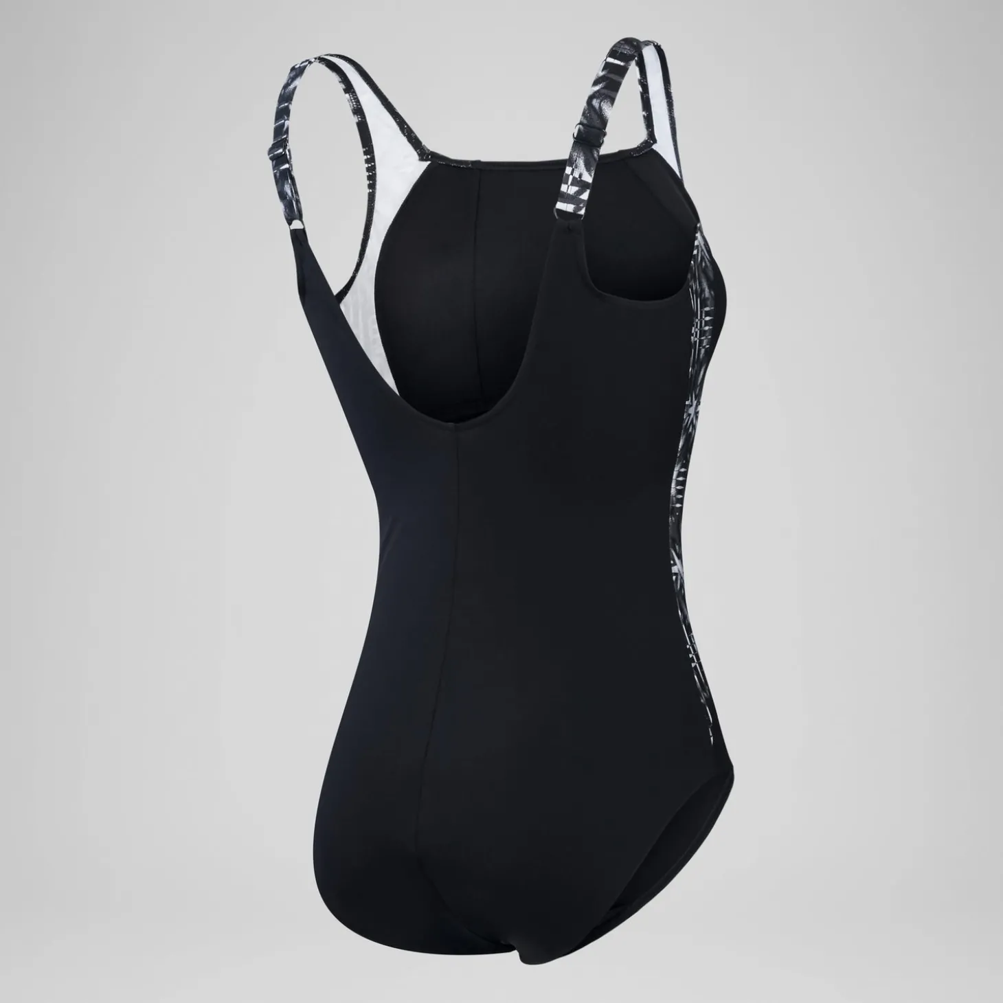 Online Maillot de bain 1 pièce Femmes Shaping LunaLustre imprimé pour Femmes Noir/Gris oxydé/Blanc Femme Maillots Galbant