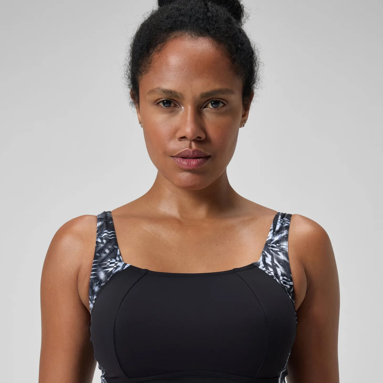 Online Maillot de bain 1 pièce Femmes Shaping LunaLustre imprimé pour Femmes Noir/Gris oxydé/Blanc Femme Maillots Galbant