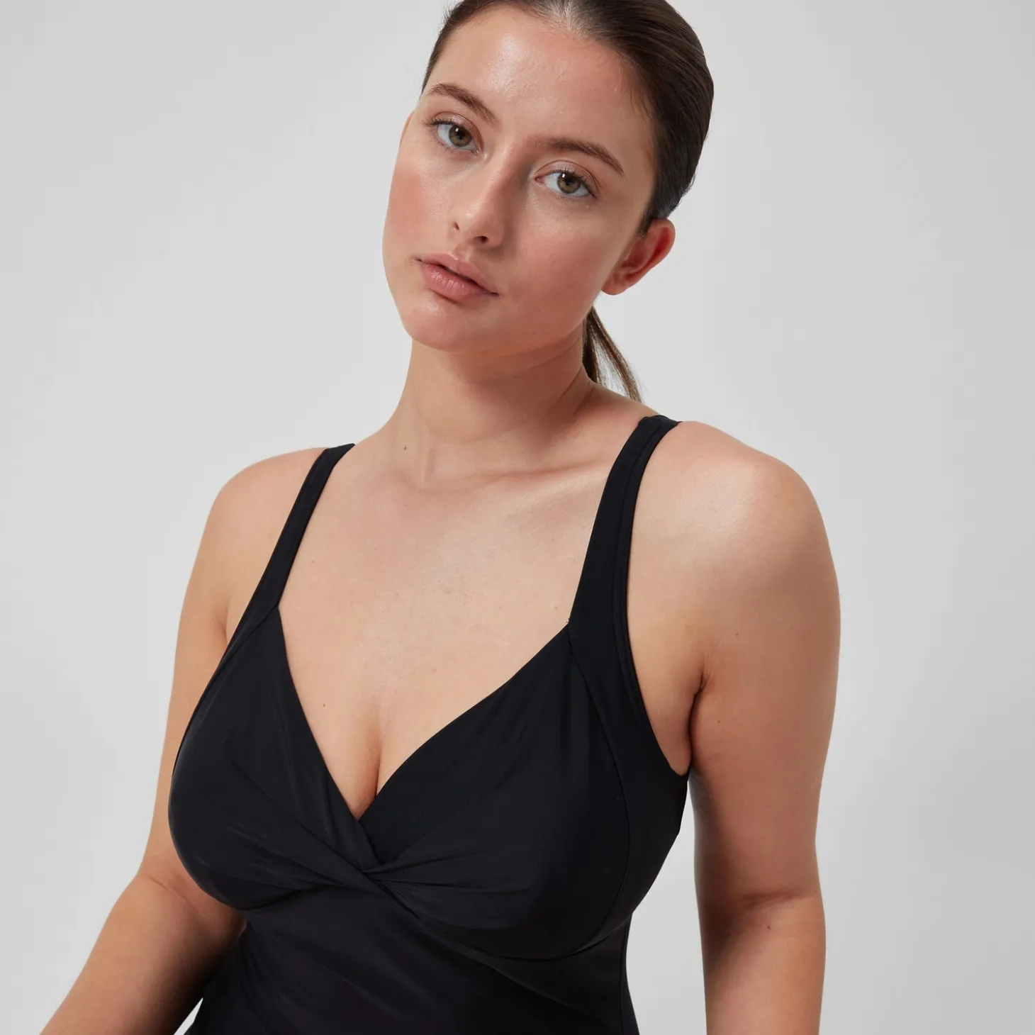 Best Sale Maillot de bain 1 pièce galbant noué croisé pour Femmes Noir Femme Maillots 1 Pièce | Maillots Galbant