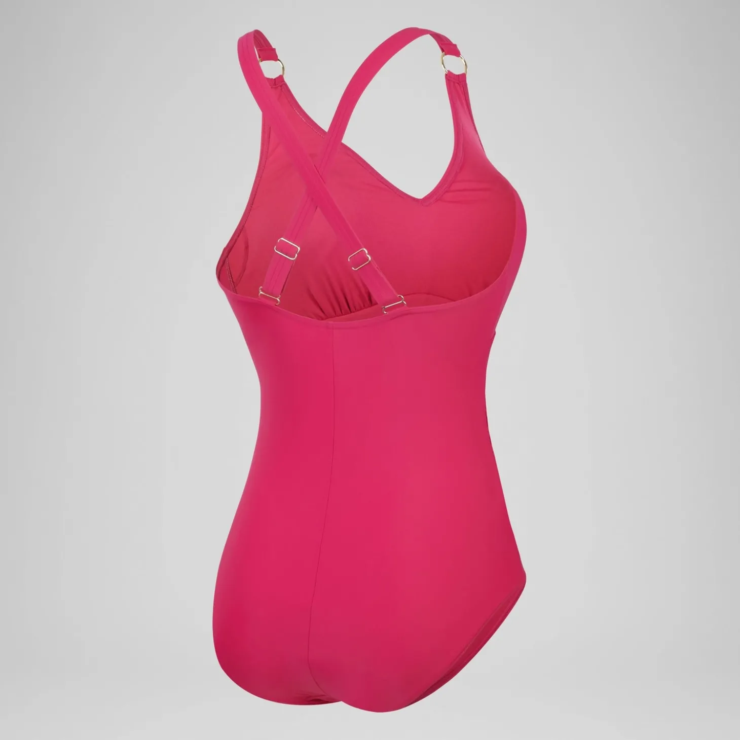 Store Maillot de bain 1 pièce Shaping à encolure en V pour Femmes Magenta Brume Femme Maillots Galbant