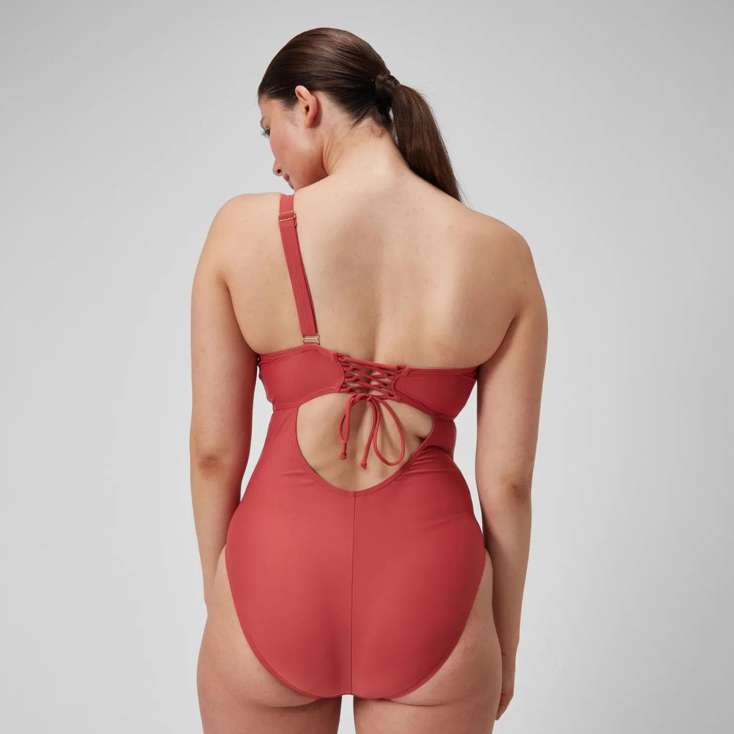 Cheap Maillot de bain 1 pièce Shaping asymétrique pour Femmes Poussière spatiale Femme Maillots Galbant
