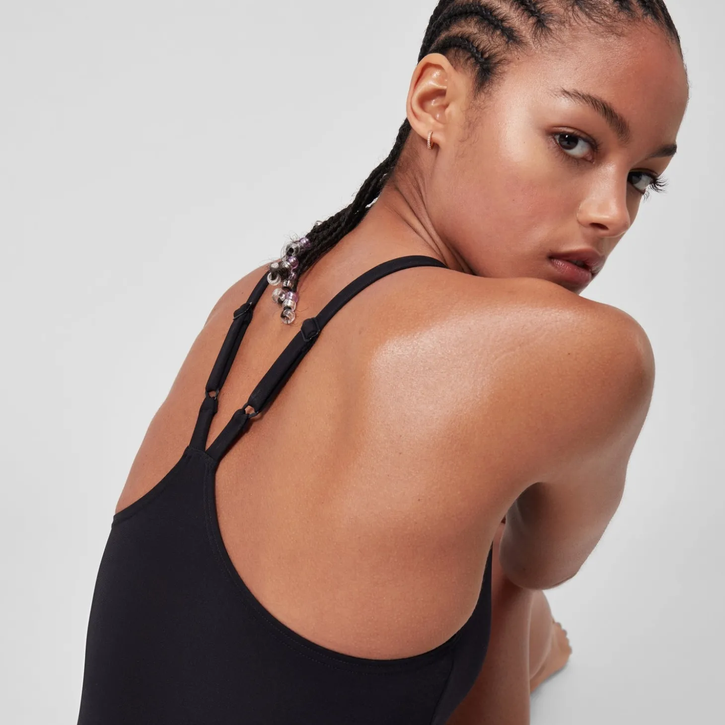 Outlet Maillot de bain dos en V End+ (plus long) Noir Femme Maillots 1 Pièce