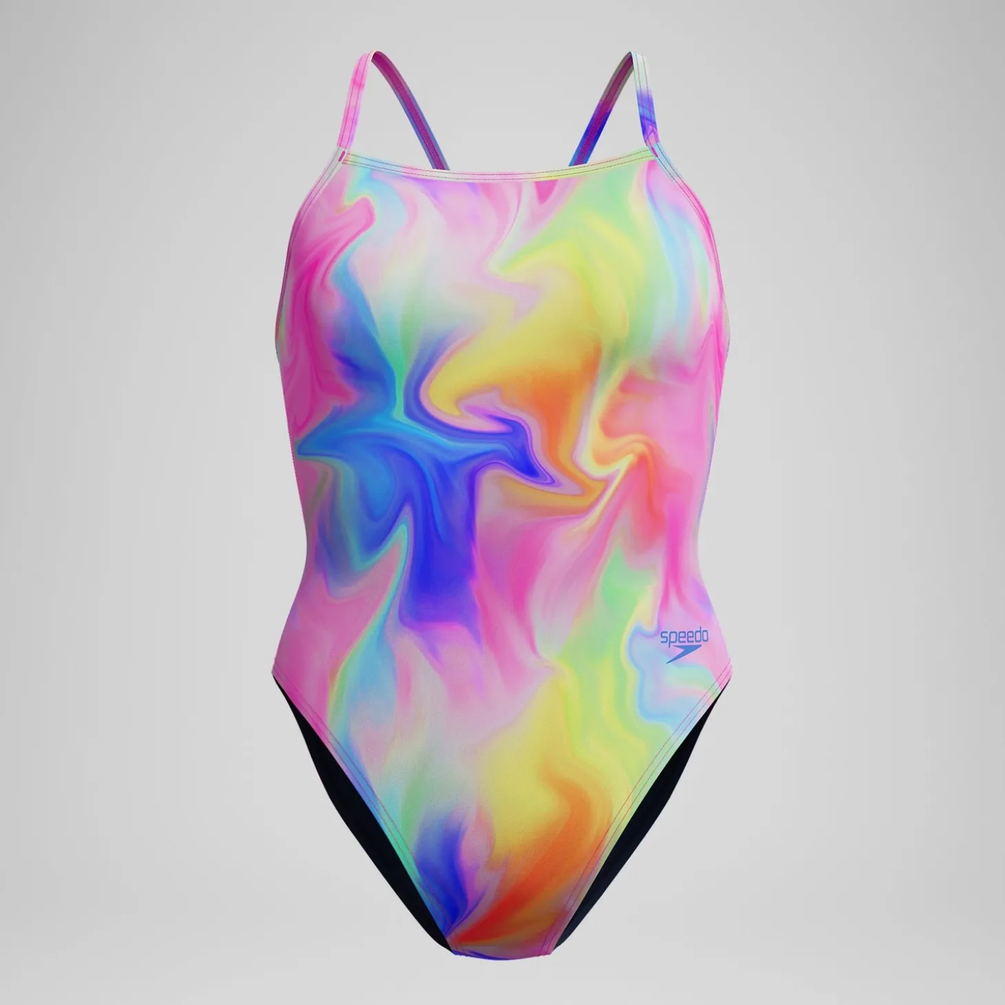 Online Maillot de bain Femme Club Training dos en V et imprimé rose/jaune Femme Maillots 1 Pièce