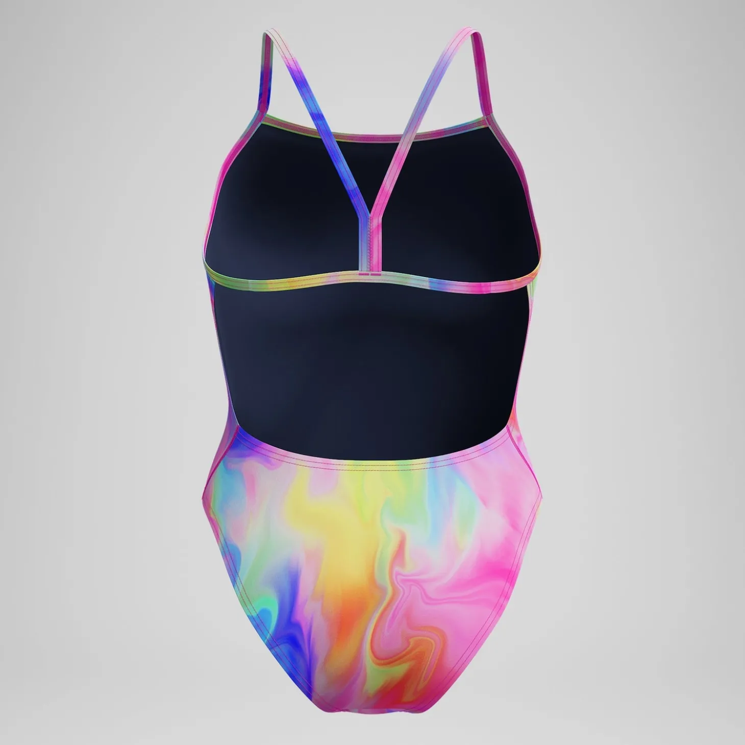 Online Maillot de bain Femme Club Training dos en V et imprimé rose/jaune Femme Maillots 1 Pièce