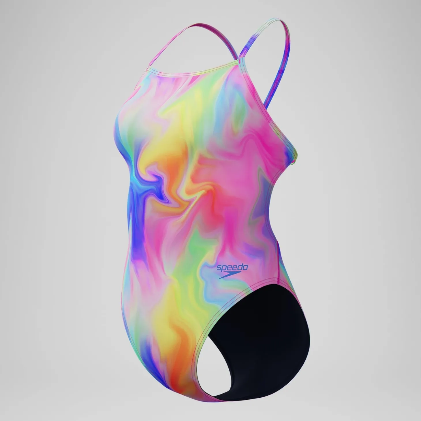 Online Maillot de bain Femme Club Training dos en V et imprimé rose/jaune Femme Maillots 1 Pièce