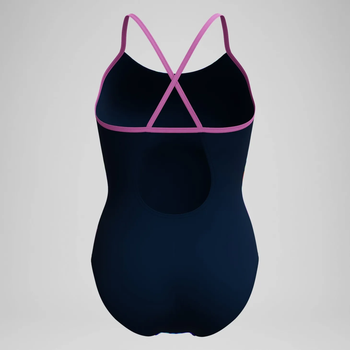 Discount Maillot de bain Femme Club Training Fixed Crossback imprimé bleu marine/vert Femme Maillots 1 Pièce
