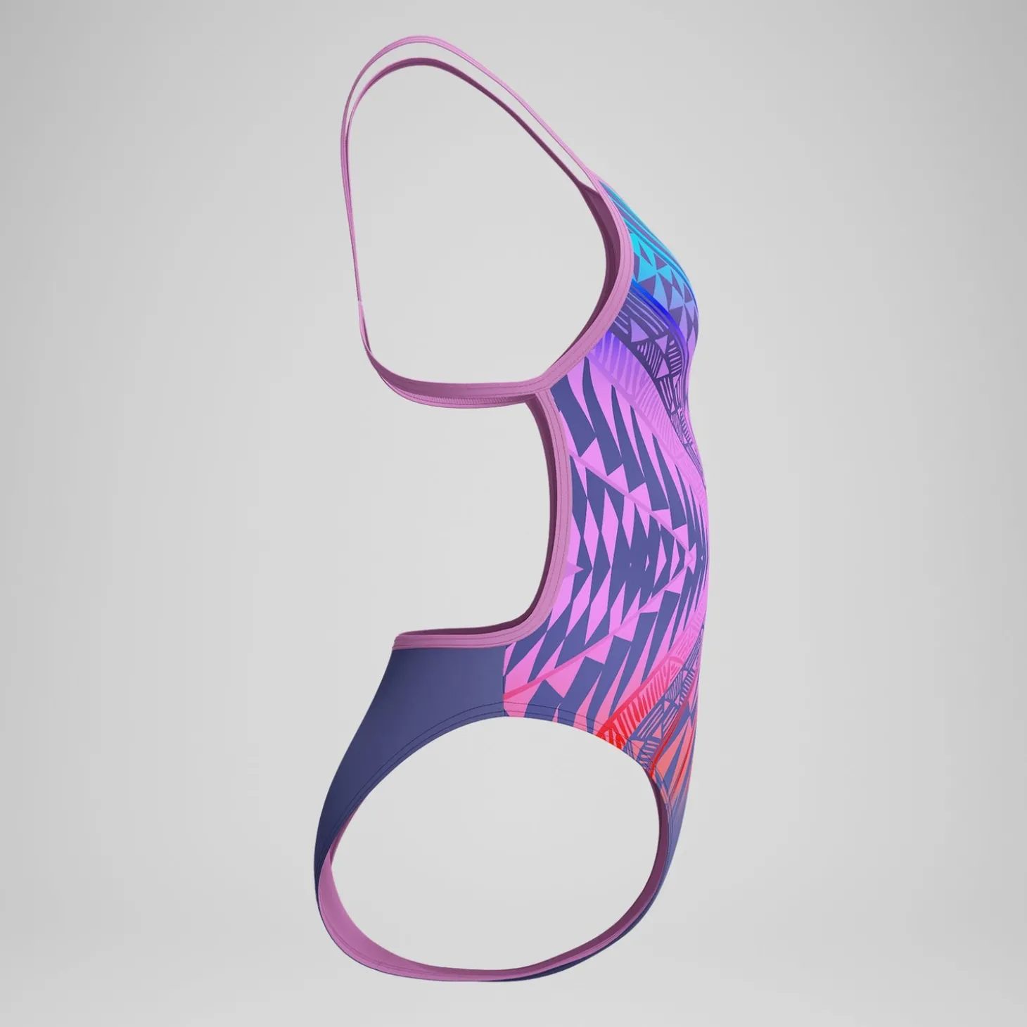 Cheap Maillot de bain Femme Club Training Placement dos en V rose/bleu Femme Maillots 1 Pièce