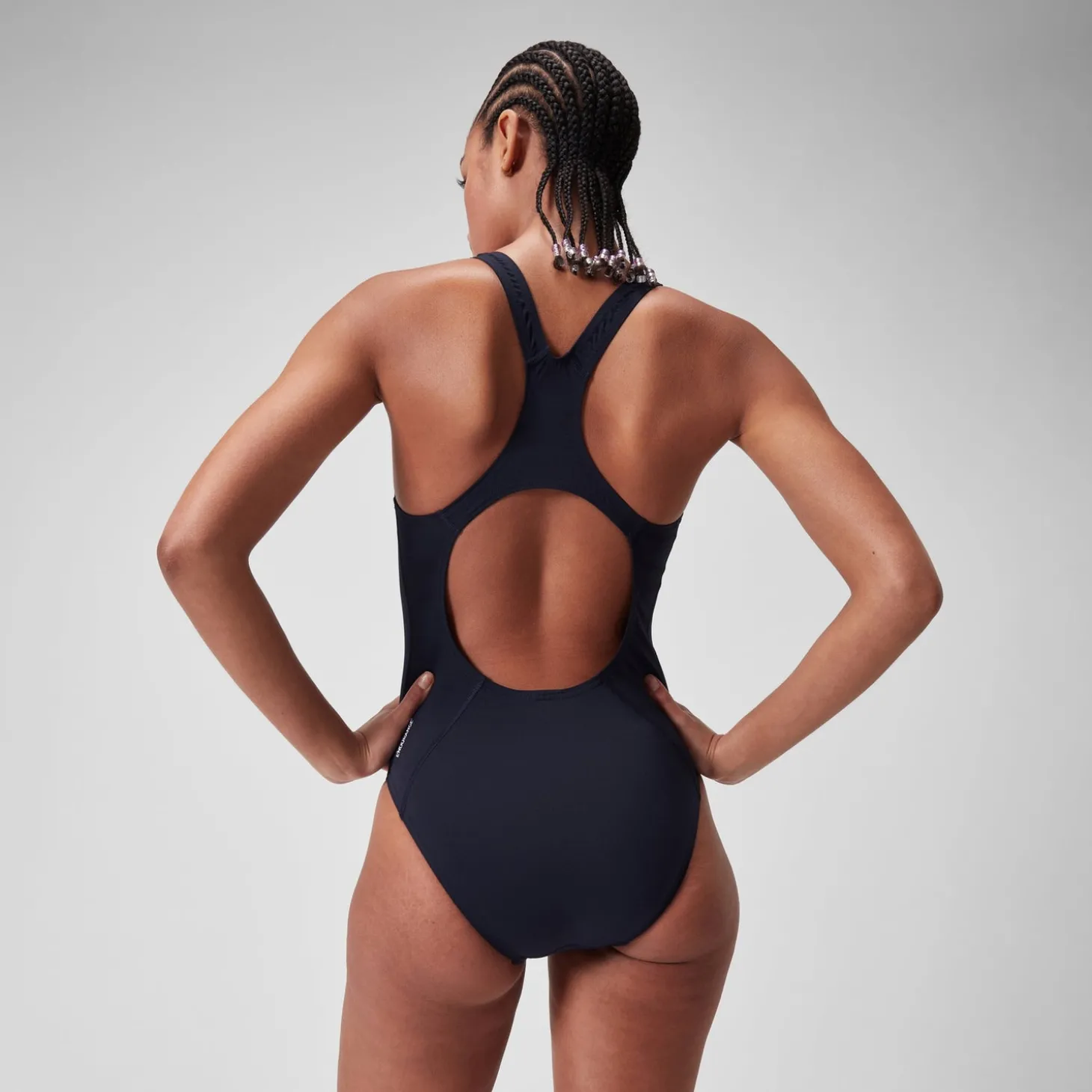 Best Sale Maillot de bain Femme Eco Endurance+ Medalist bleu marine Femme Maillots 1 Pièce