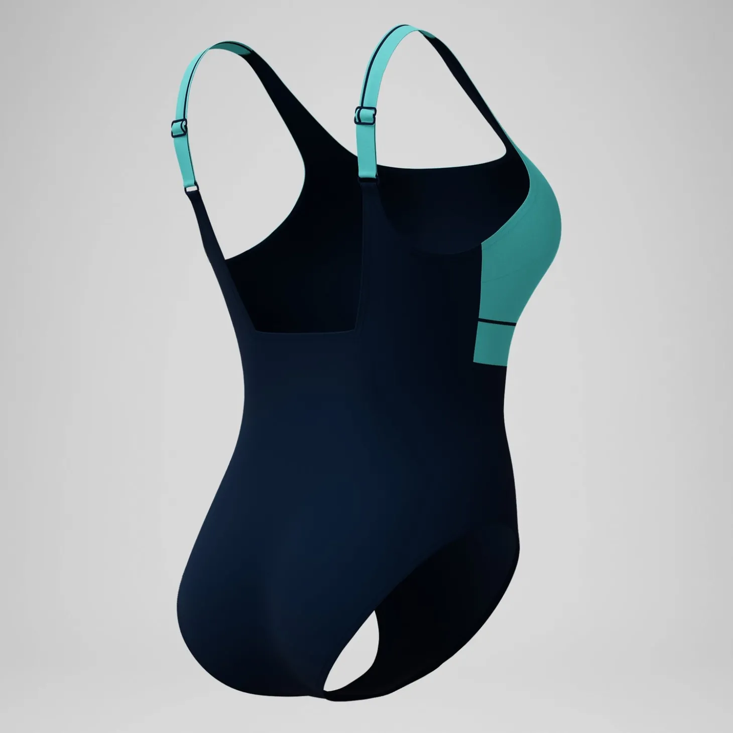 Flash Sale Maillot de bain Femme effet galbant Contour Eclipse bleu marine/turquoise Femme Maillots 1 Pièce