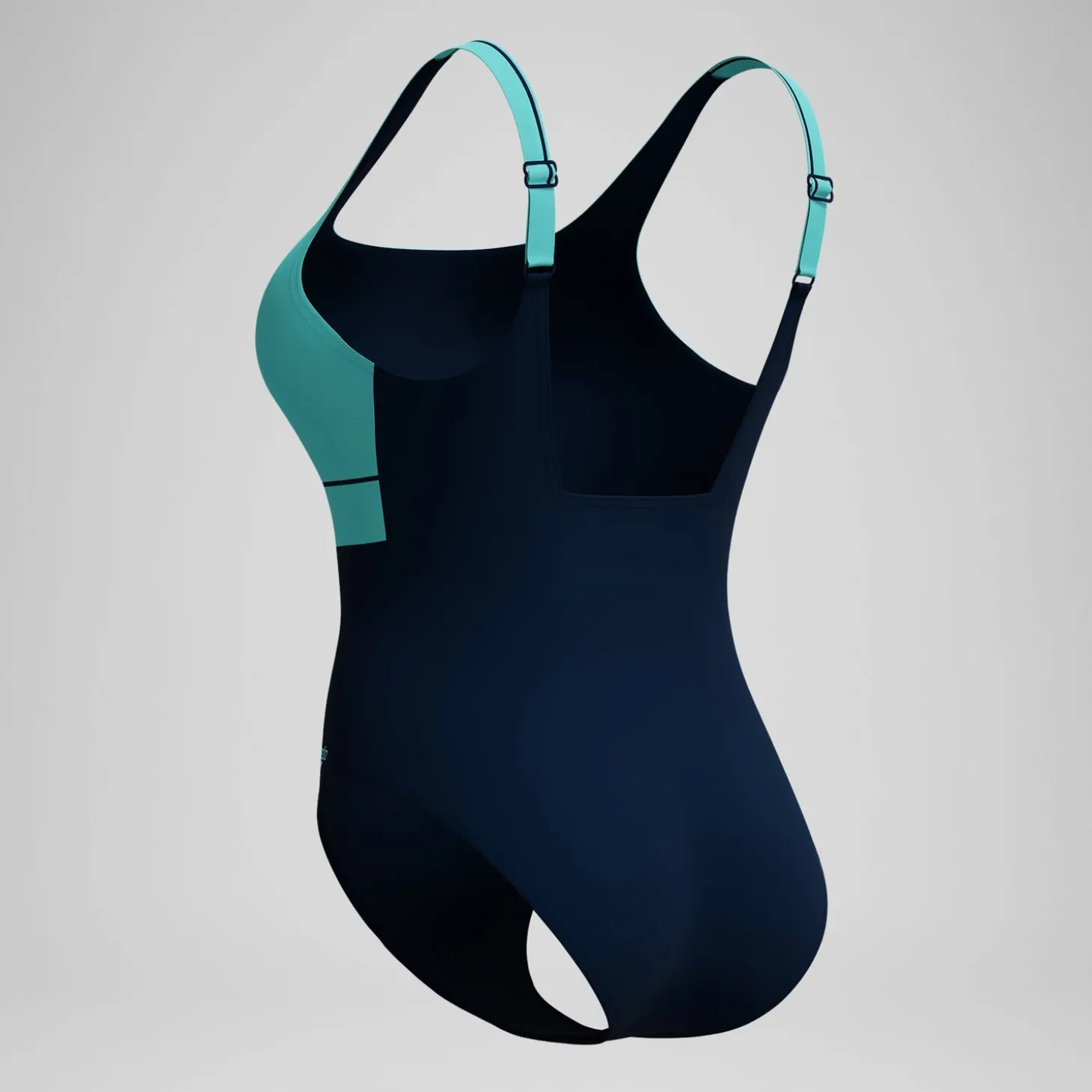 Flash Sale Maillot de bain Femme effet galbant Contour Eclipse bleu marine/turquoise Femme Maillots 1 Pièce