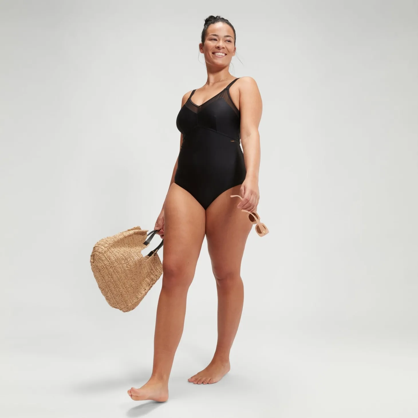 Shop Maillot de bain Femme effet galbant détails en maille Asymmetric Femme Maillots 1 Pièce | Maillots Galbant