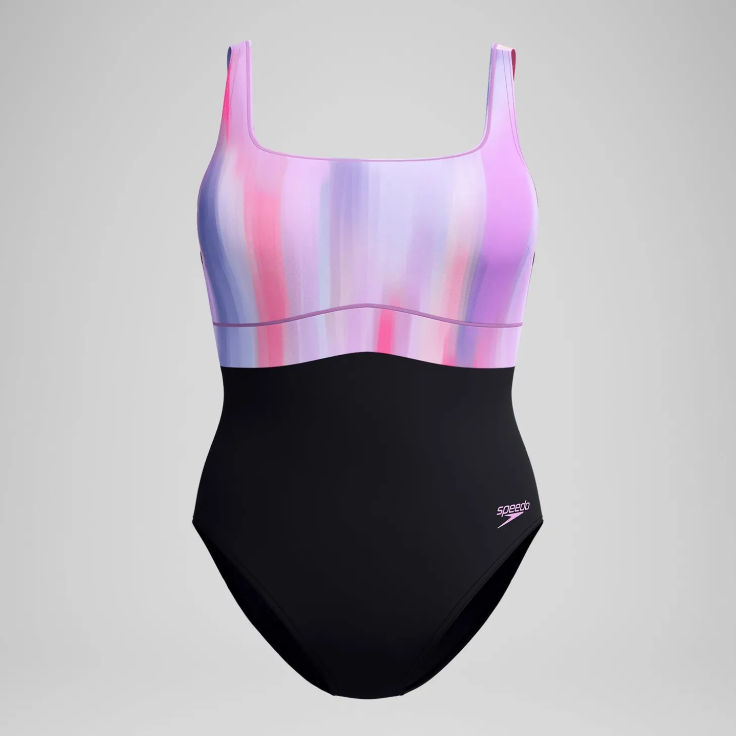 Best Maillot de bain Femme effet galbant imprimé Contour Eclipse noir/rose Femme Maillots 1 Pièce
