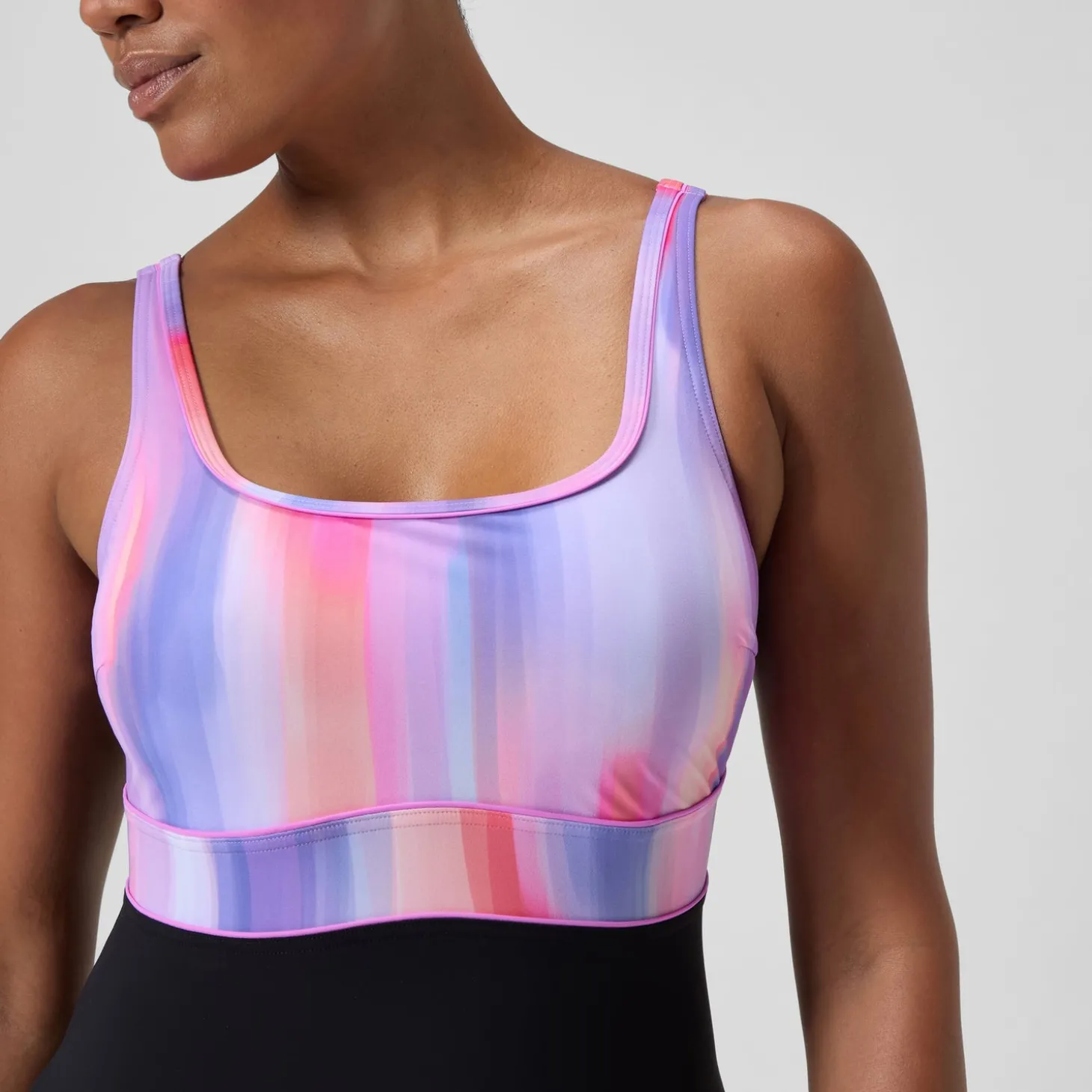 Best Maillot de bain Femme effet galbant imprimé Contour Eclipse noir/rose Femme Maillots 1 Pièce