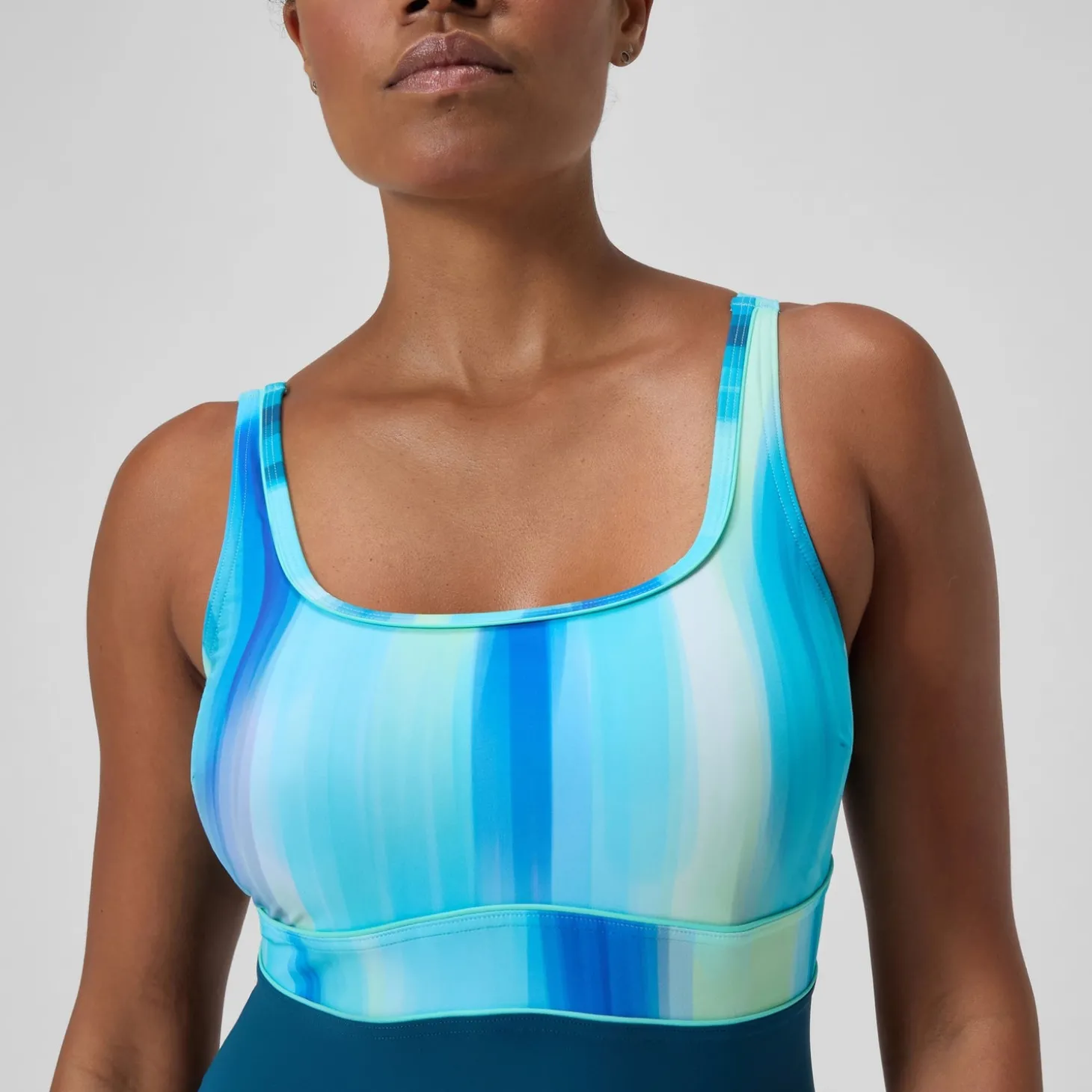 Best Maillot de bain Femme effet galbant imprimé Contour Eclipse sarcelle foncé/vert Femme Maillots 1 Pièce