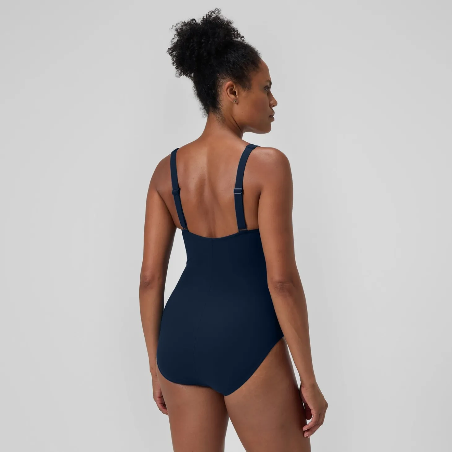 Best Sale Maillot de bain Femme effet galbant imprimé LunaElustre bleu marine/vert Femme Maillots 1 Pièce