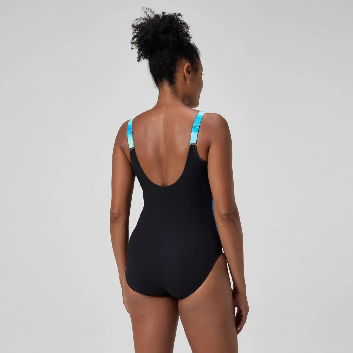 Online Maillot de bain Femme effet galbant imprimé LunaLustre noir/turquoise Femme Maillots 1 Pièce