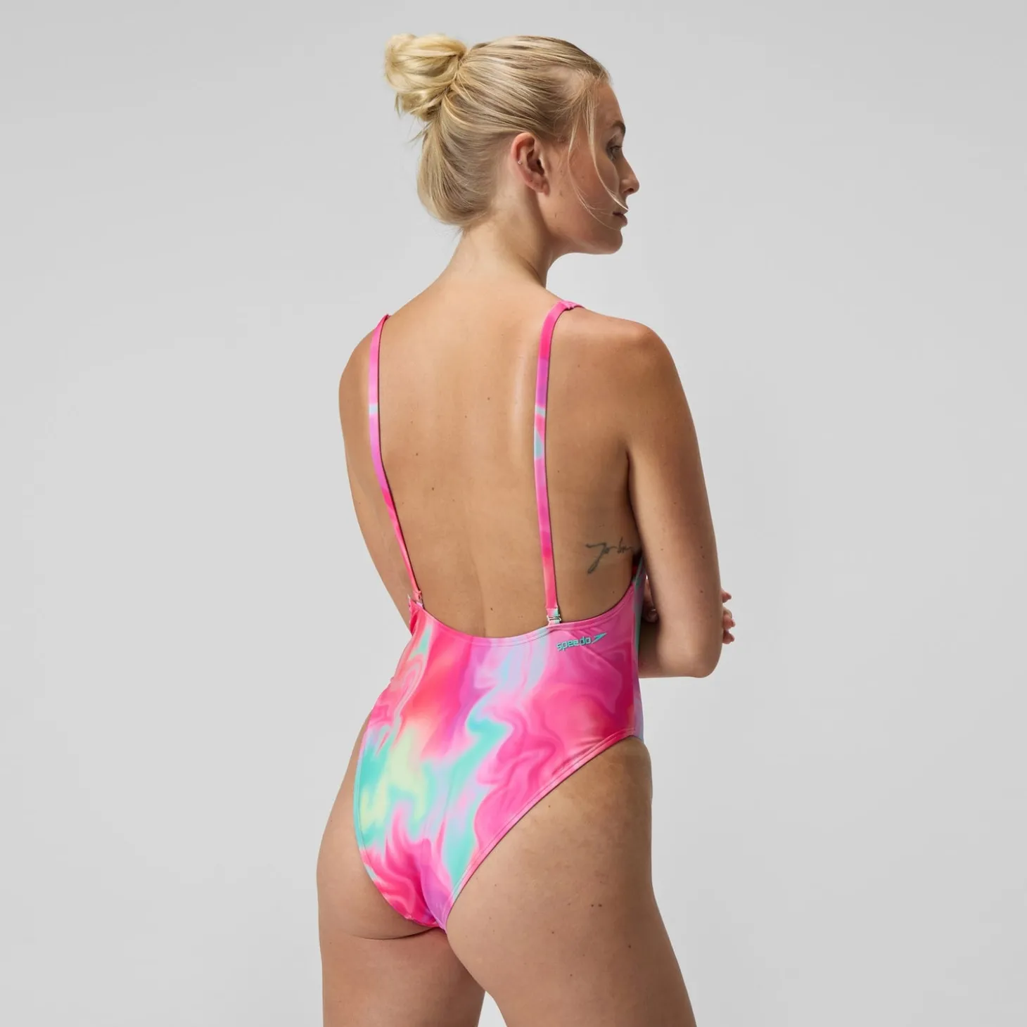 Flash Sale Maillot de bain Femme FLU3NTE convertible imprimé rose/corail Femme Maillots 1 Pièce