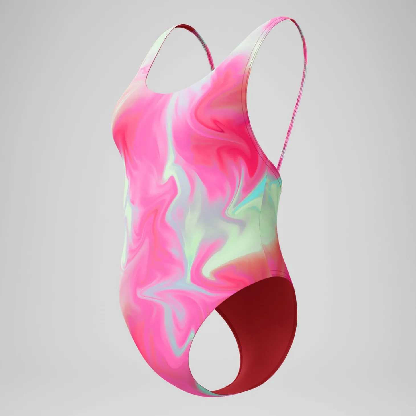 Flash Sale Maillot de bain Femme FLU3NTE convertible imprimé rose/corail Femme Maillots 1 Pièce