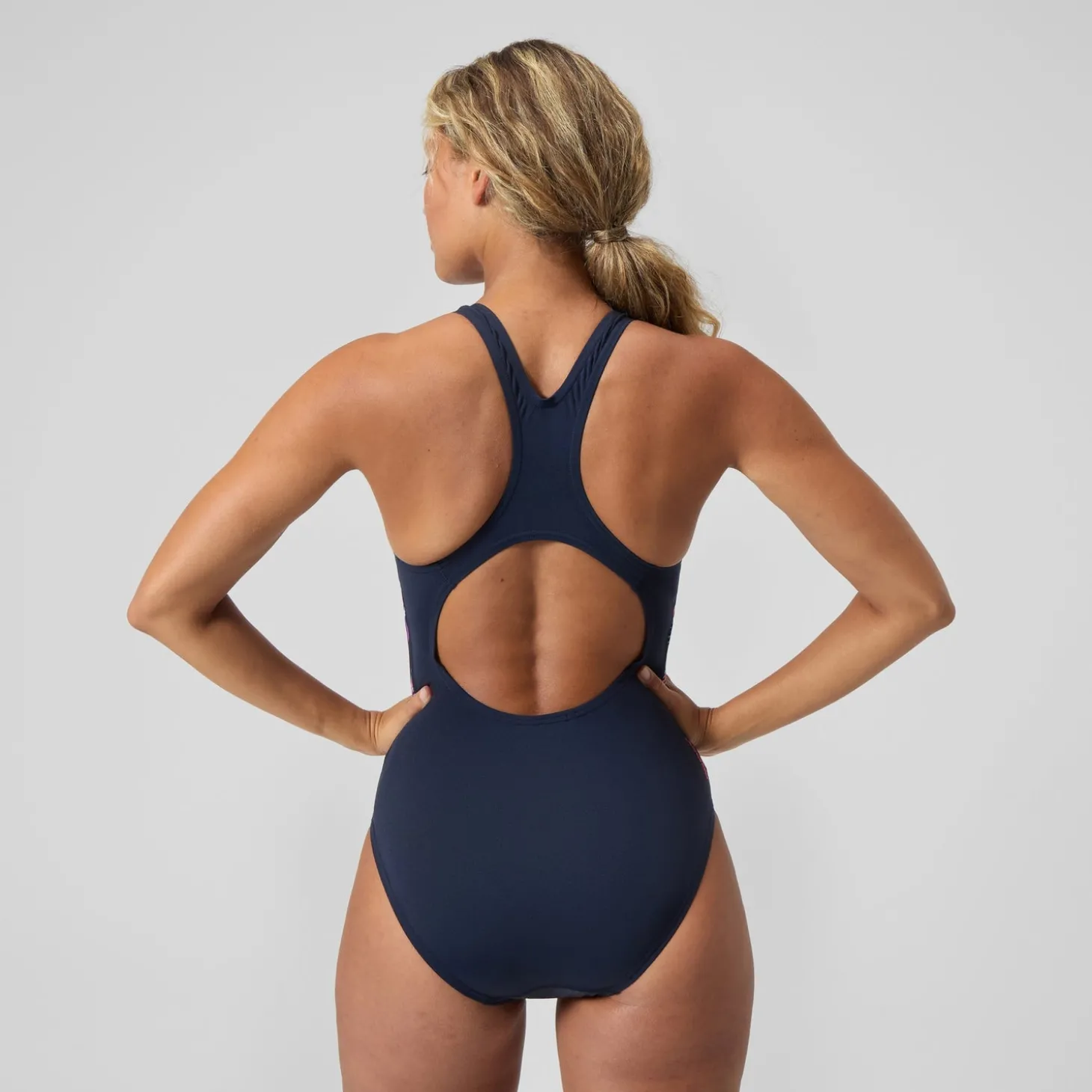 Clearance Maillot de bain Femme Medalist imprimé numérique bleu/rose Femme Maillots 1 Pièce