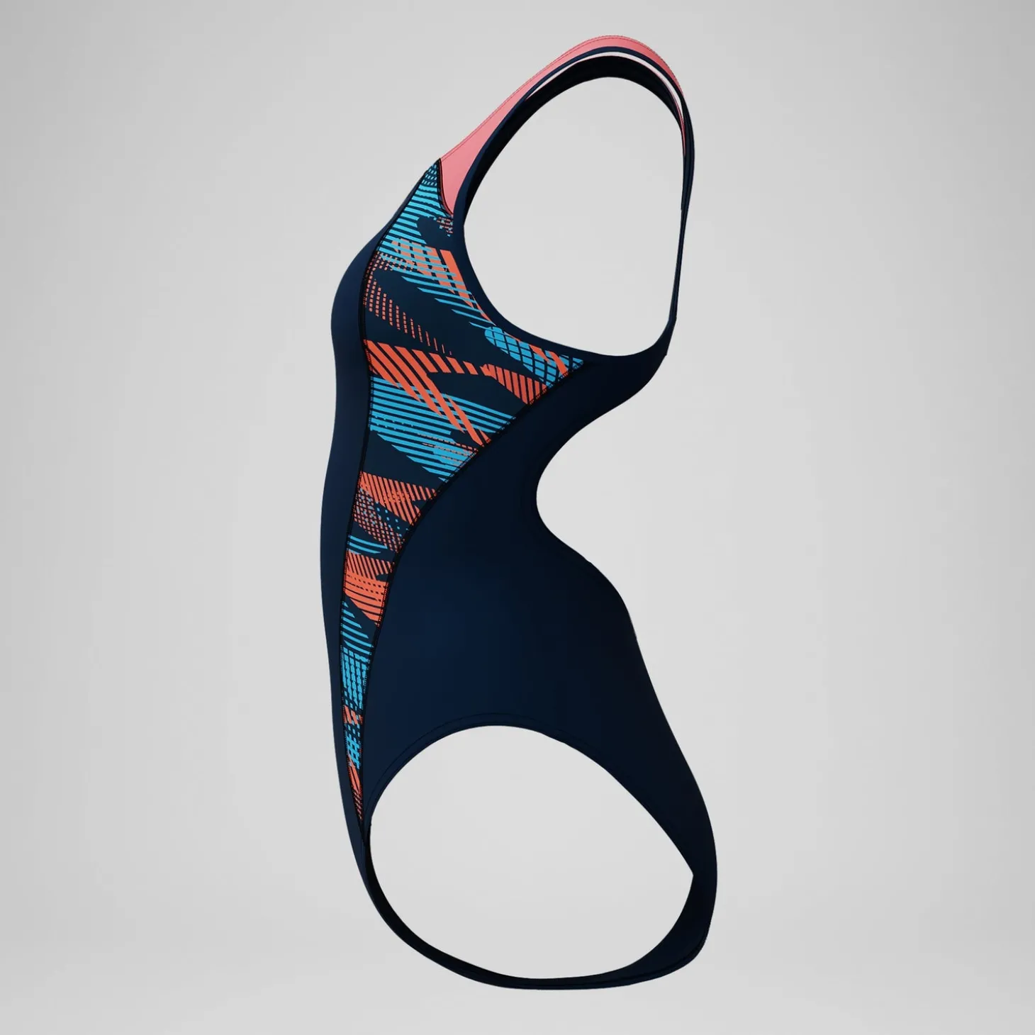 Clearance Maillot de bain Femme Placement bleu marine/corail Femme Maillots 1 Pièce