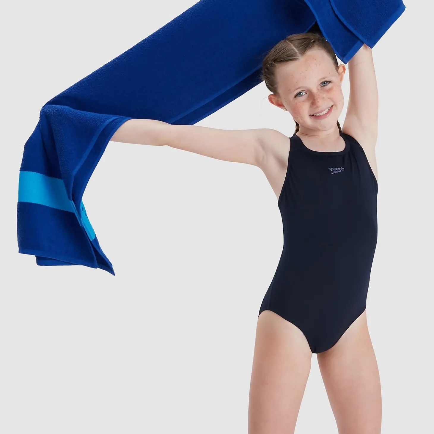 Shop Maillot de bain Fille Eco Endurance+ Medalist bleu marine Enfant Maillots De Bain