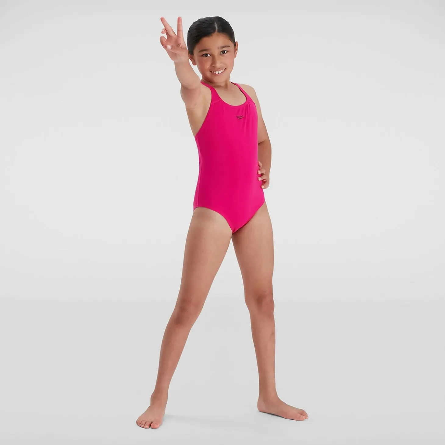 Store Maillot de bain Fille Eco Endurance+ Medalist rose Enfant Maillots De Bain