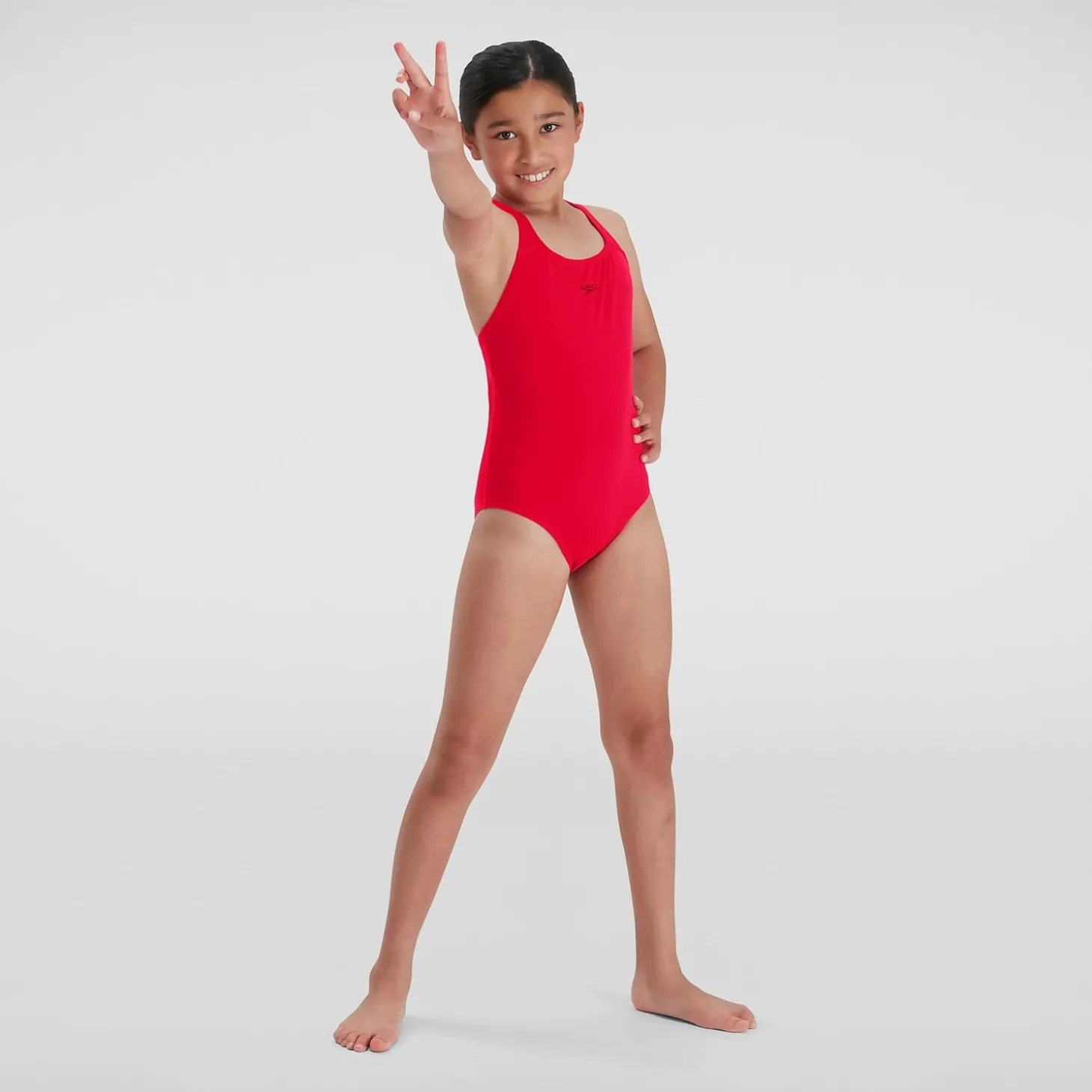New Maillot de bain Fille Eco Endurance+ Medalist rouge Enfant Maillots De Bain