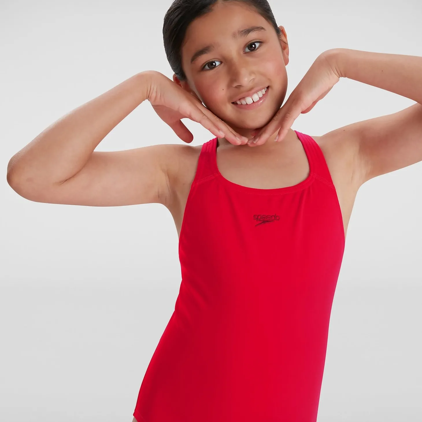 New Maillot de bain Fille Eco Endurance+ Medalist rouge Enfant Maillots De Bain