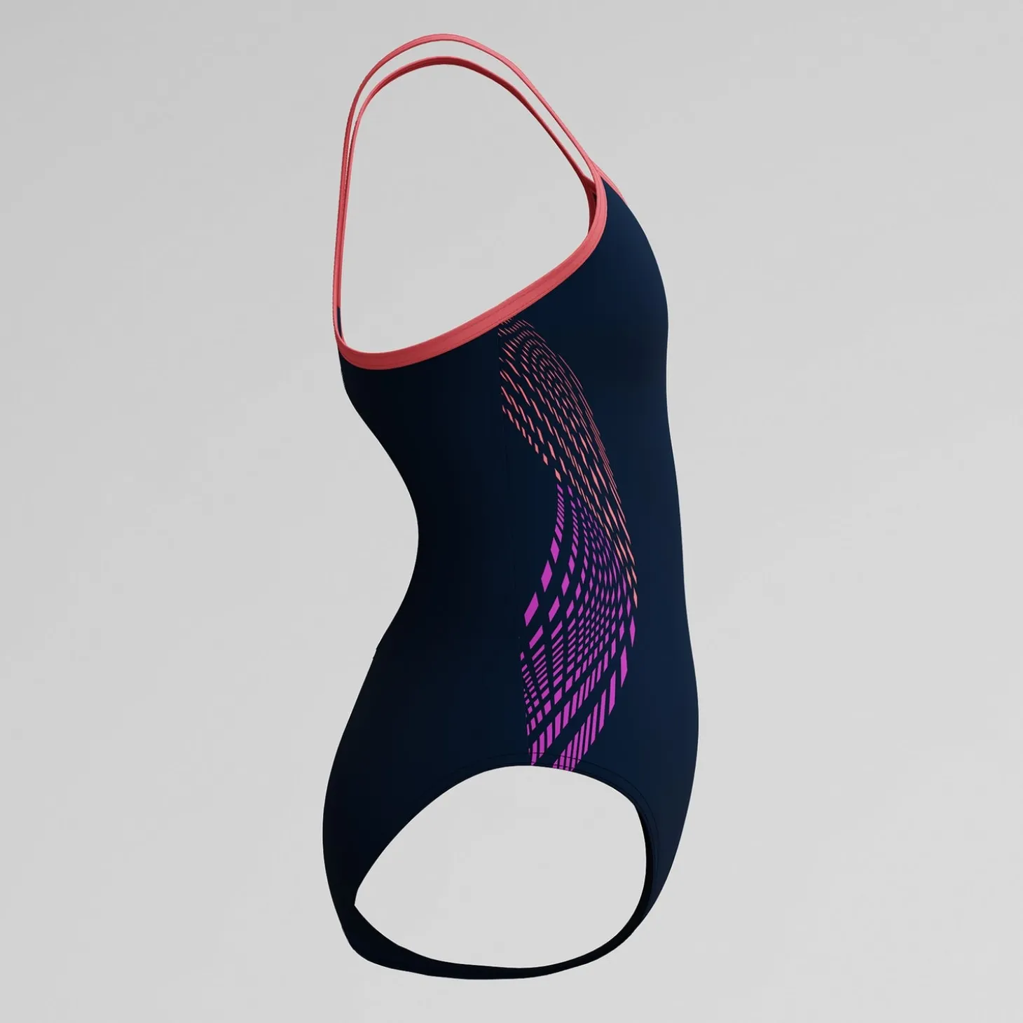 Best Sale Maillot de bain Fille Plastisol Placement Muscleback à fines bretelles noir/rose Enfant Maillots De Bain
