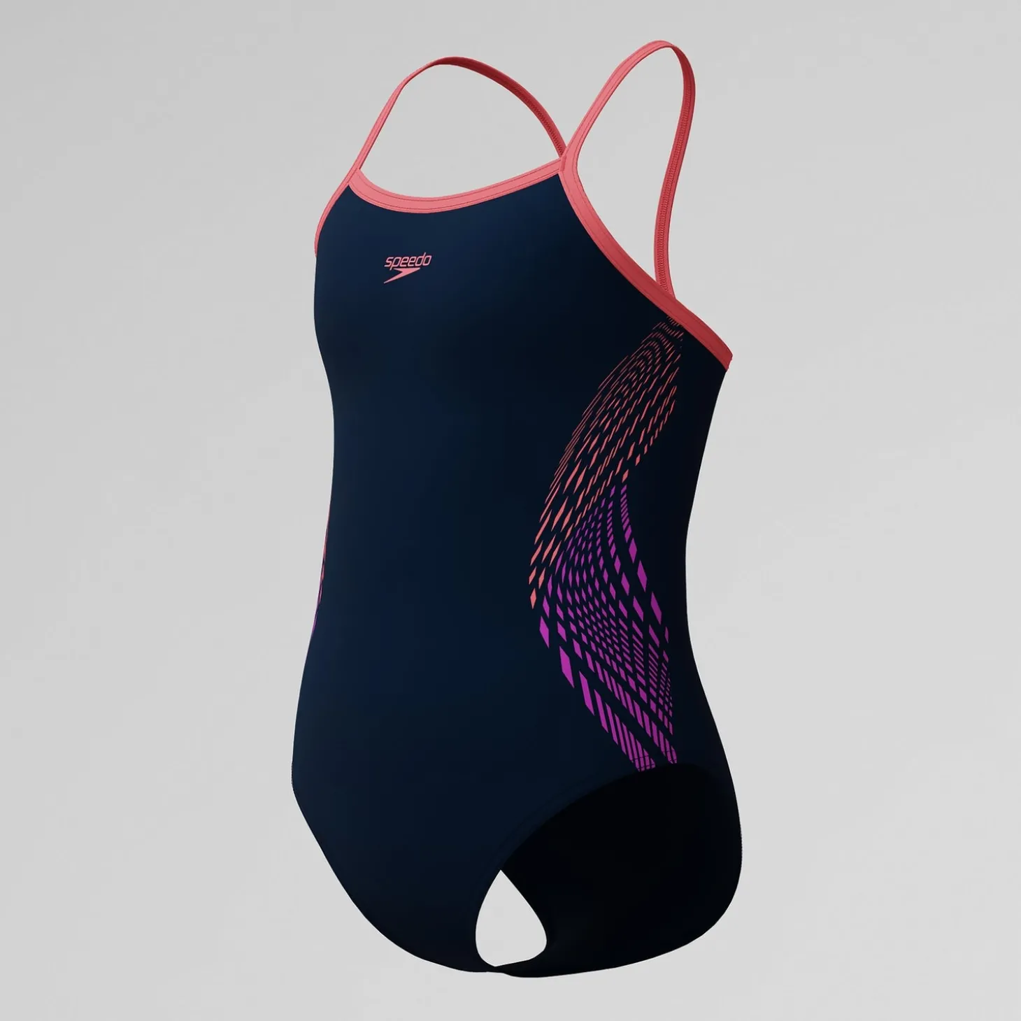 Best Sale Maillot de bain Fille Plastisol Placement Muscleback à fines bretelles noir/rose Enfant Maillots De Bain