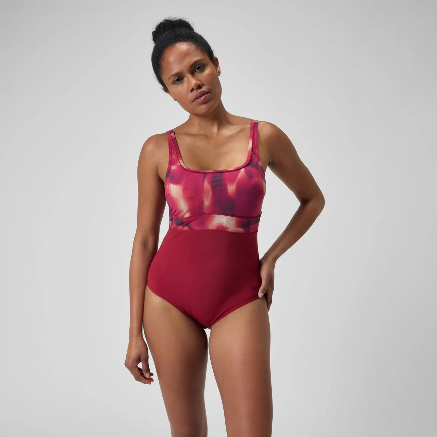 Outlet Maillot de bain gainant Femmes à imprimé Contour Eclipse pour Femmes Violet/Rouge Femme Maillots Galbant