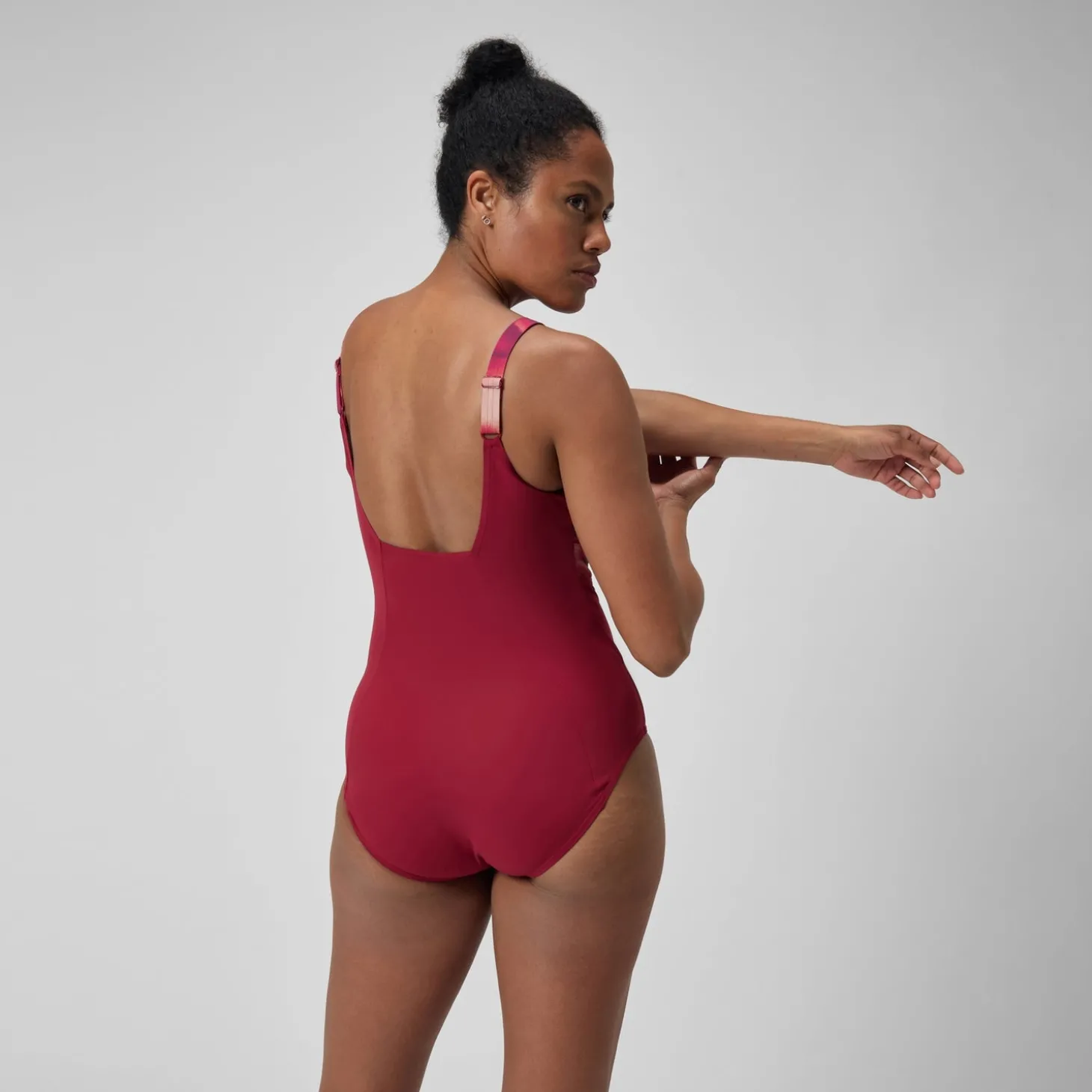 Outlet Maillot de bain gainant Femmes à imprimé Contour Eclipse pour Femmes Violet/Rouge Femme Maillots Galbant