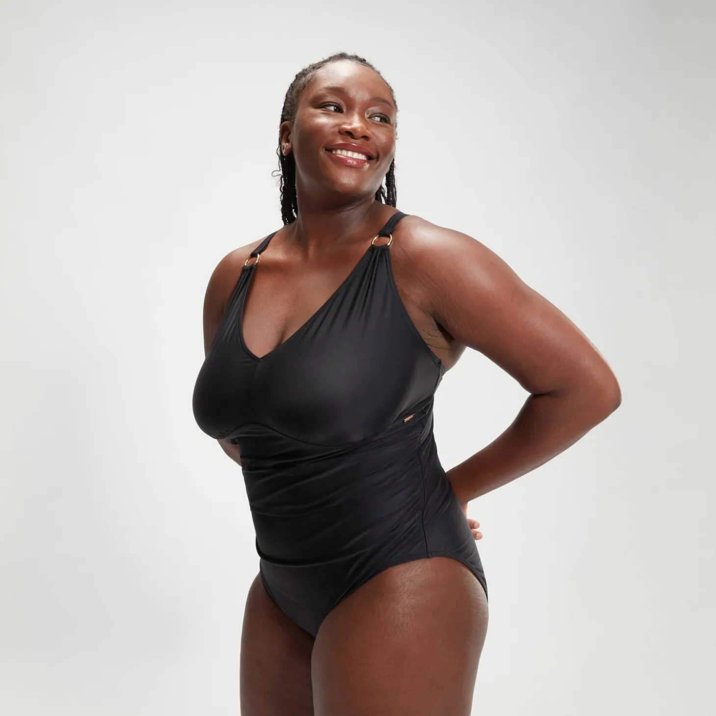 Store Maillot de bain grande taille Femme effet galbant col en V Femme Maillots 1 Pièce