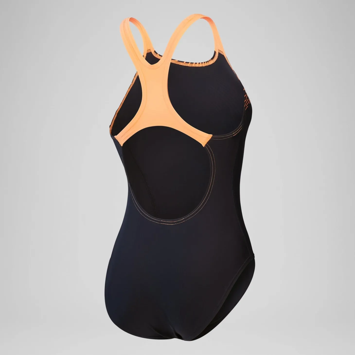 Best Maillot de bain 1 pièce Femmes Medley Logo pour Femmes Noir/Nectarine Femme Maillots 1 Pièce