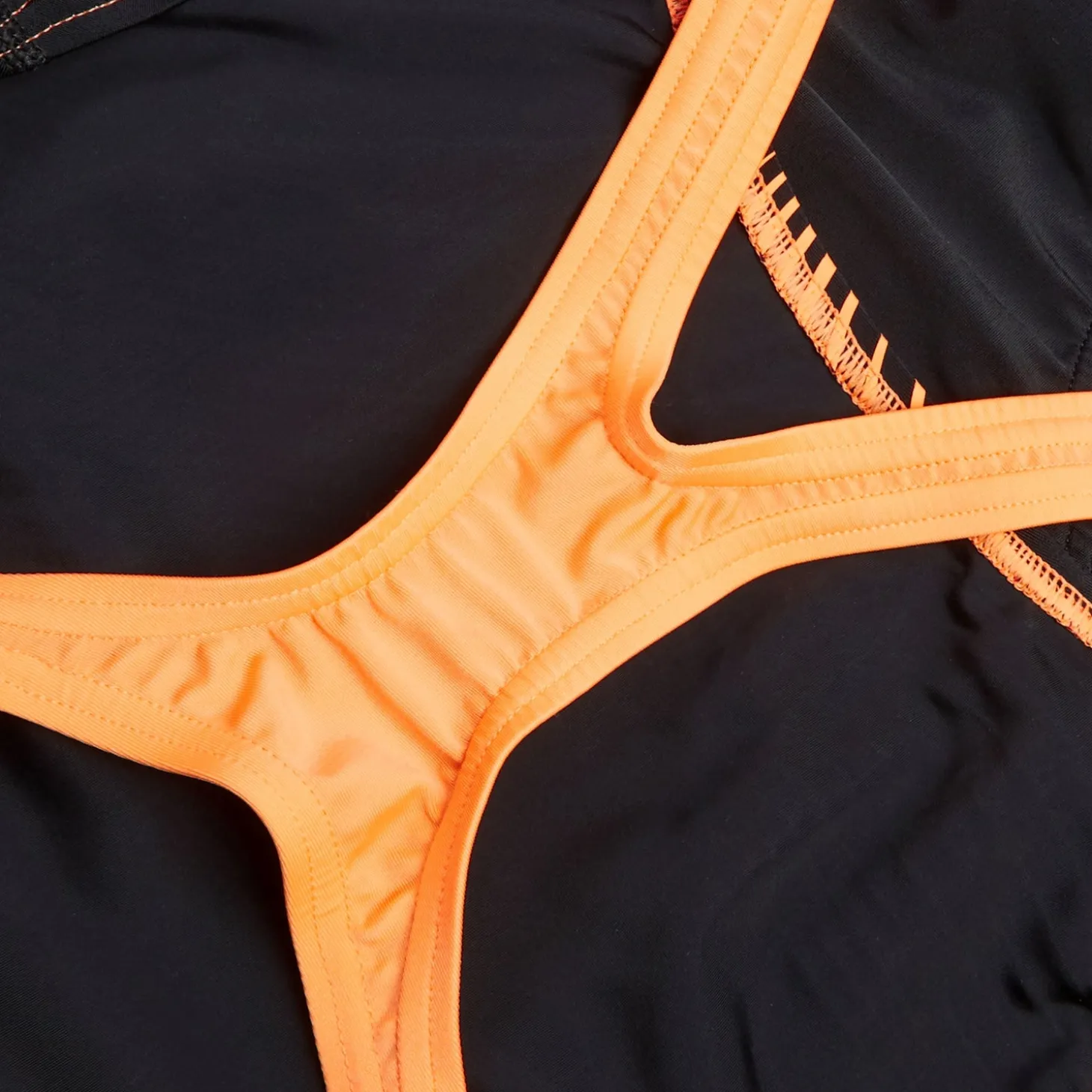 Best Maillot de bain 1 pièce Femmes Medley Logo pour Femmes Noir/Nectarine Femme Maillots 1 Pièce