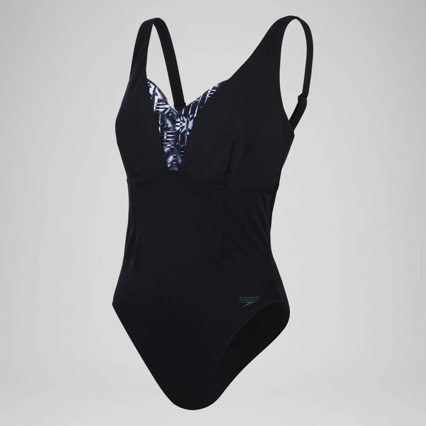 Shop Maillot de bain 1 pièce Femmes OpusGem DD+ imprimé pour Femmes Noir/Gris oxydé/Blanc Femme Maillots Galbant
