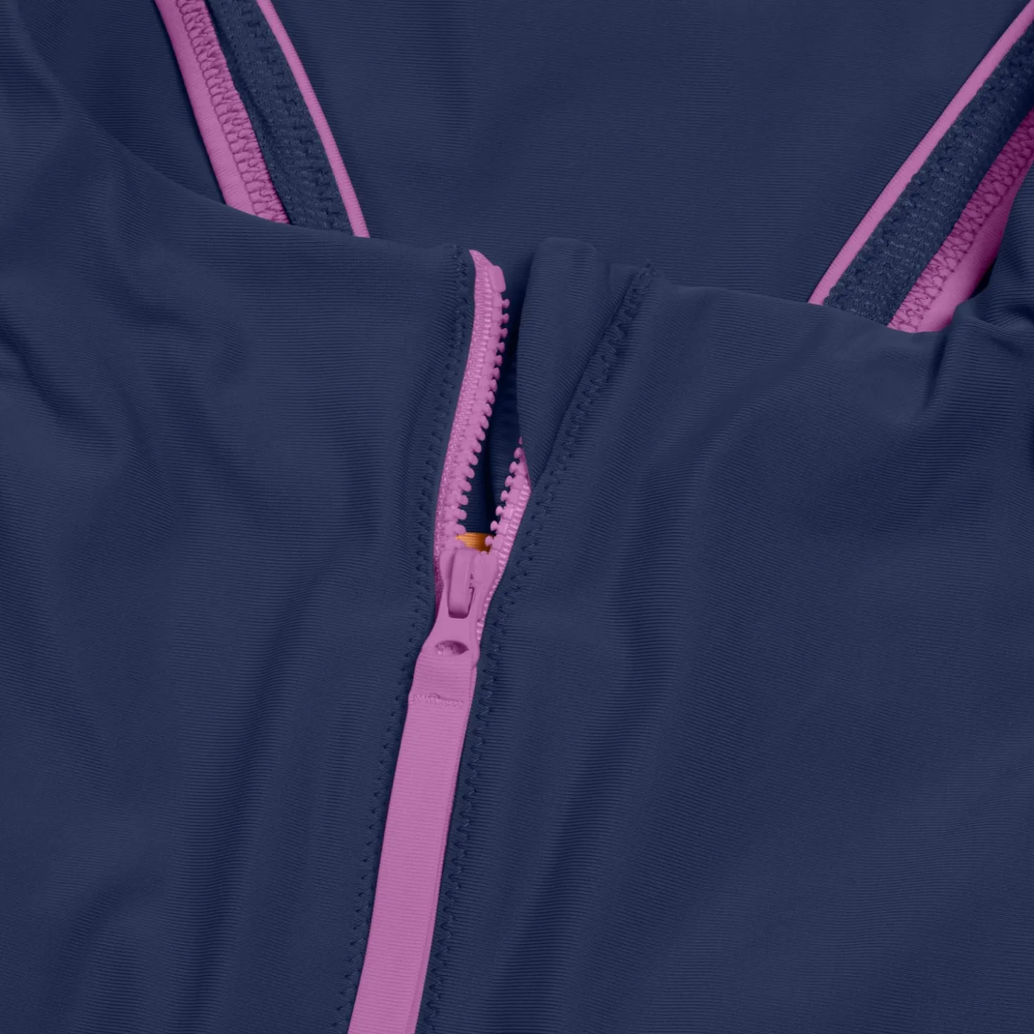 Discount 1 pièce color-block zippé pour Femmes Bleu céruléen Femme Maillots 1 Pièce