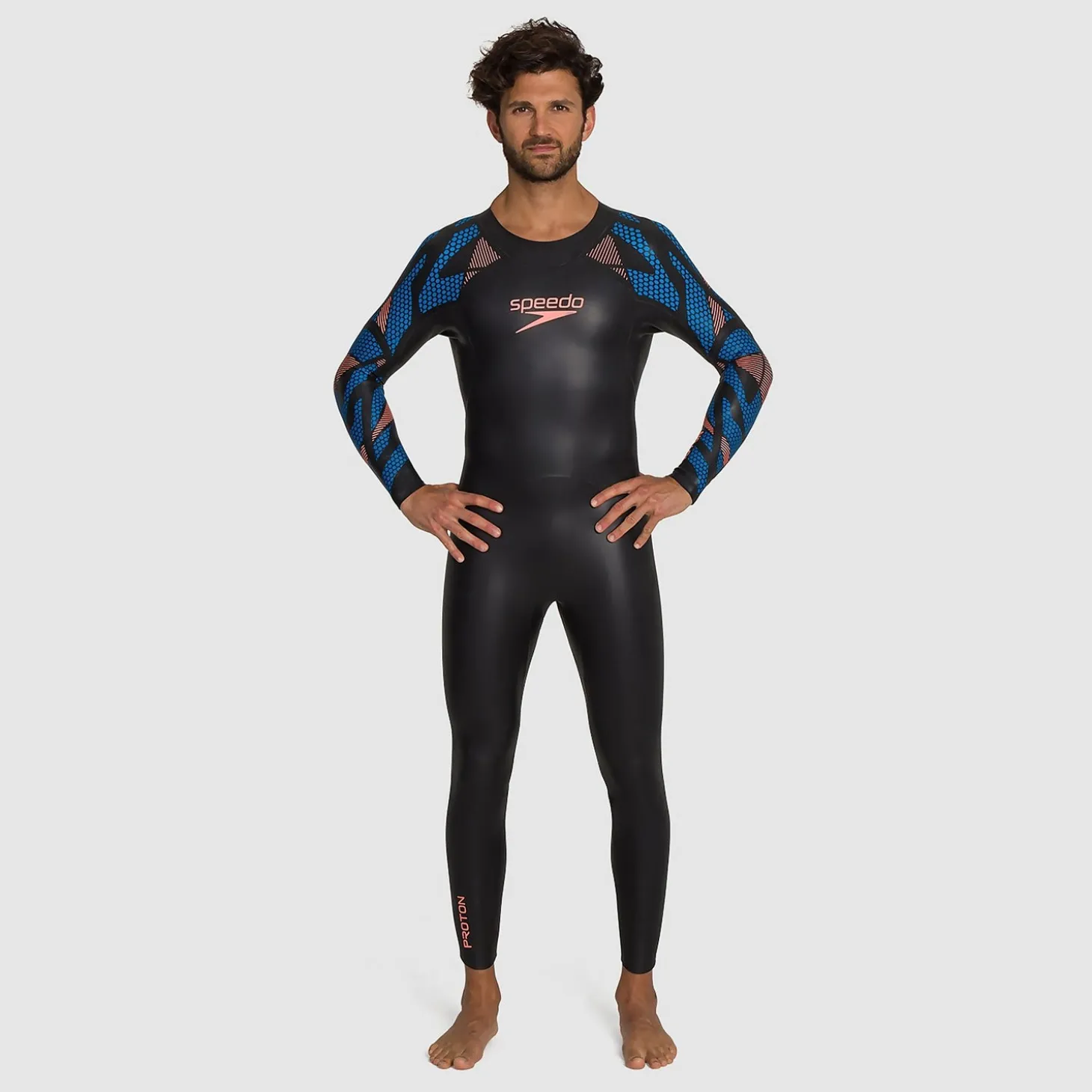 Cheap PROTON FULLSUIT Mens BLACK/BLUE Homme Combinaisons Thriatlon & Eau Libre