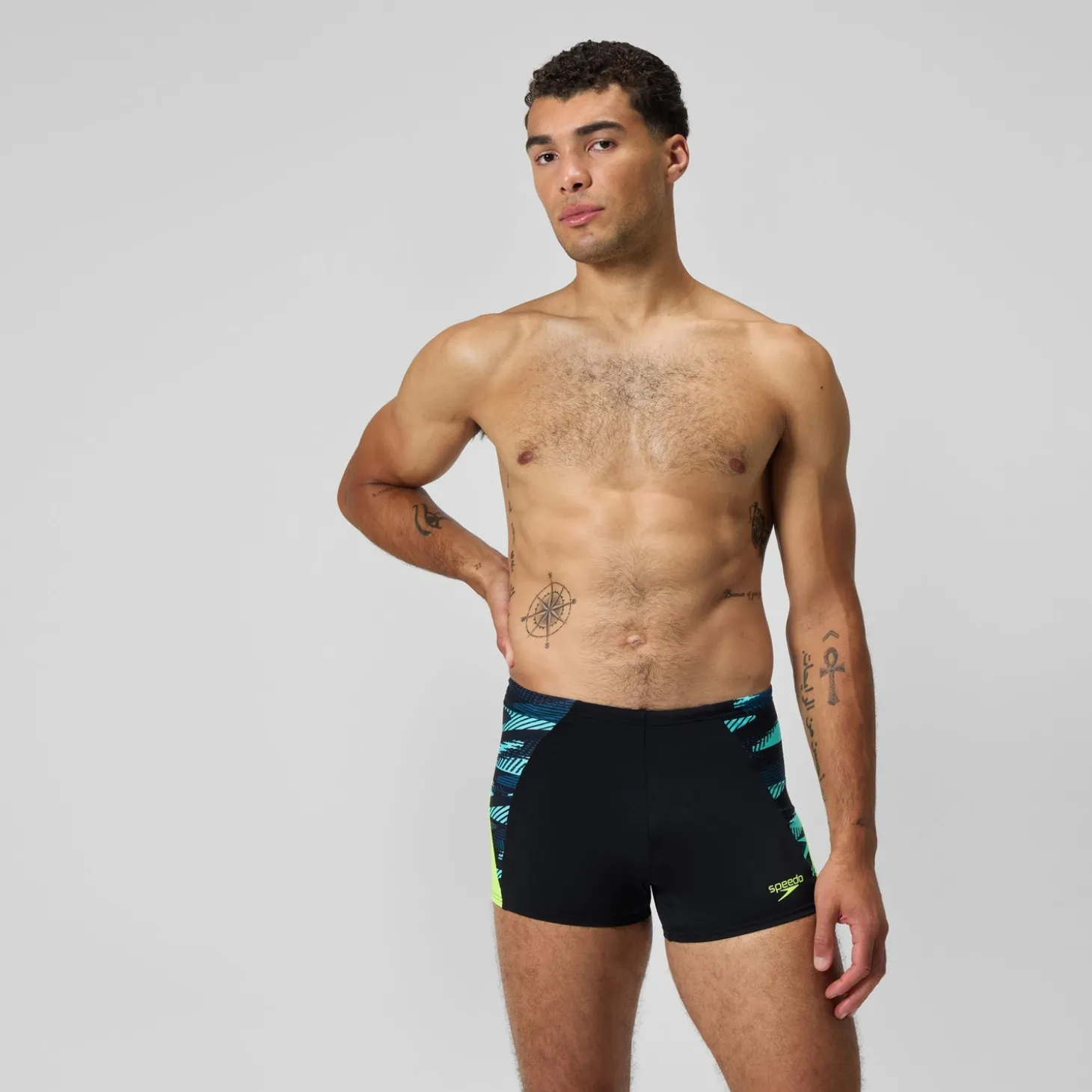Outlet Short de bain Aquashort homme END+ MAX Splice noir/jaune Homme Aquashorts