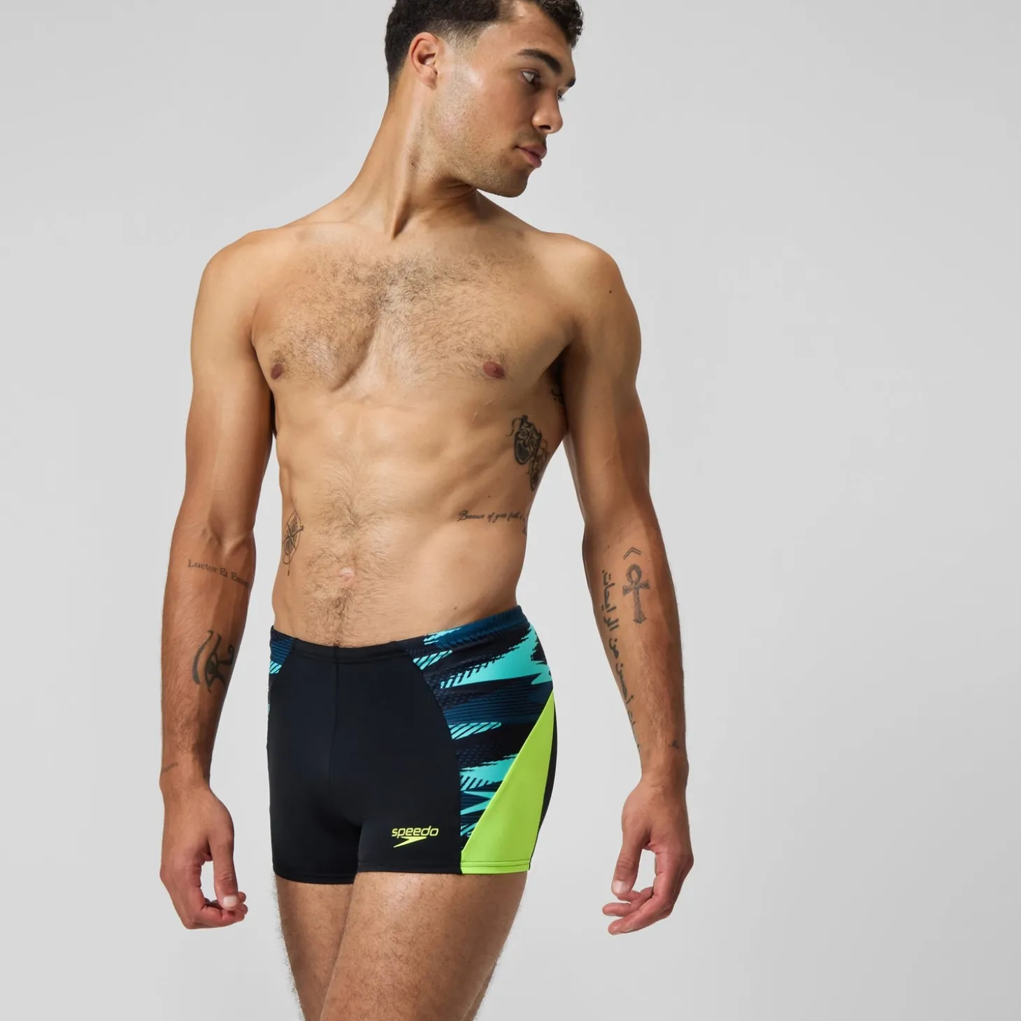 Outlet Short de bain Aquashort homme END+ MAX Splice noir/jaune Homme Aquashorts