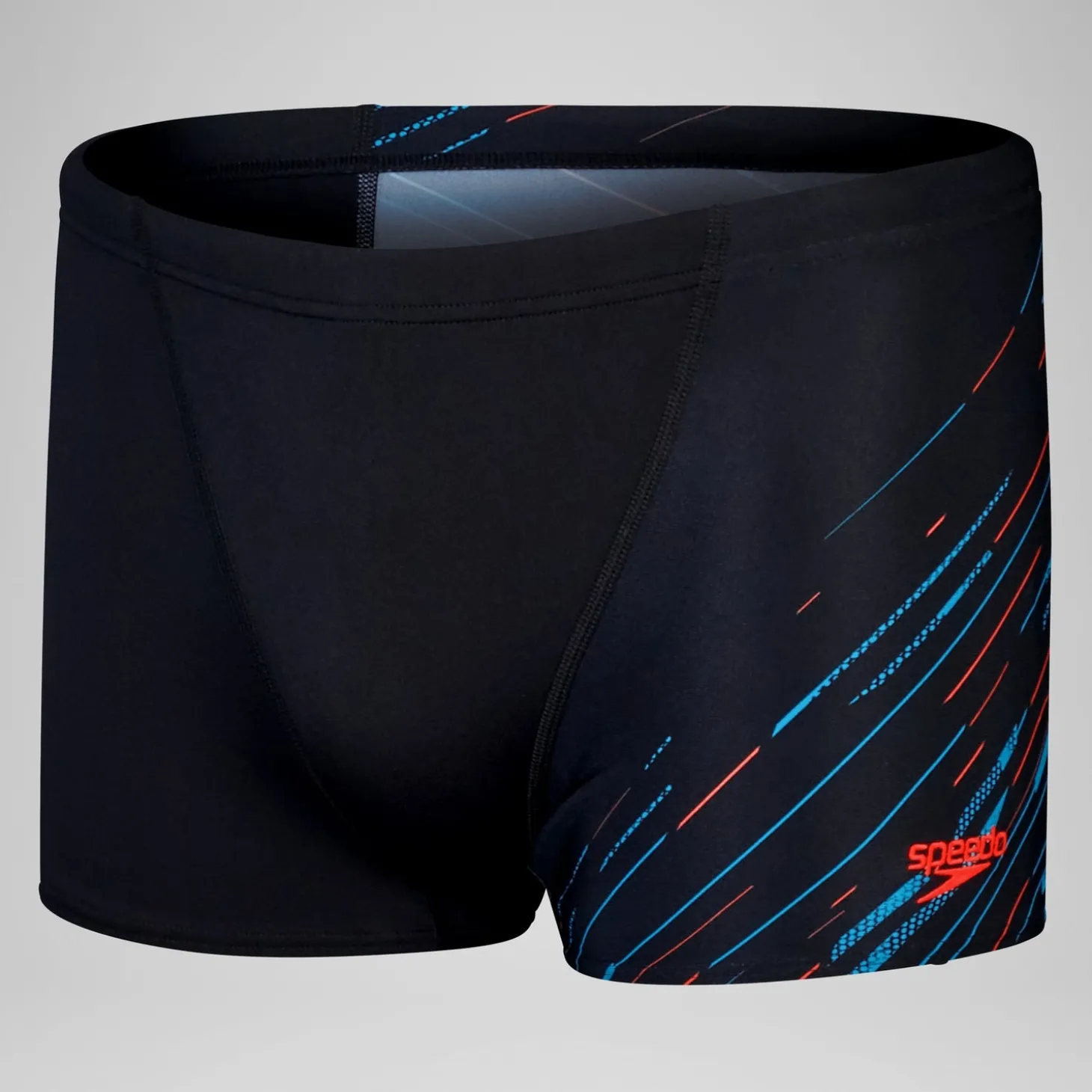 Store Short de bain Aquashort Hyperboom coupe en V pour Hommes Noir/Bleu picton/Rouge sirène Homme Aquashorts
