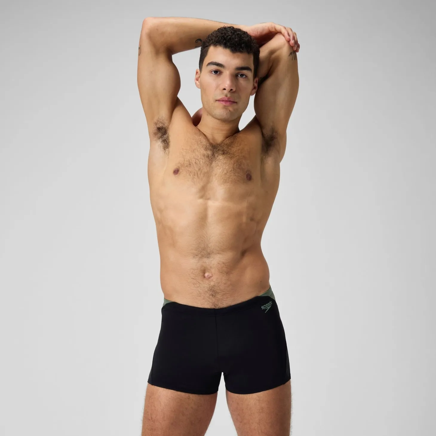 Best Sale Short de bain Aquashort Hyperboom Splice pour Hommes Noir/Vert campagne Homme Aquashorts