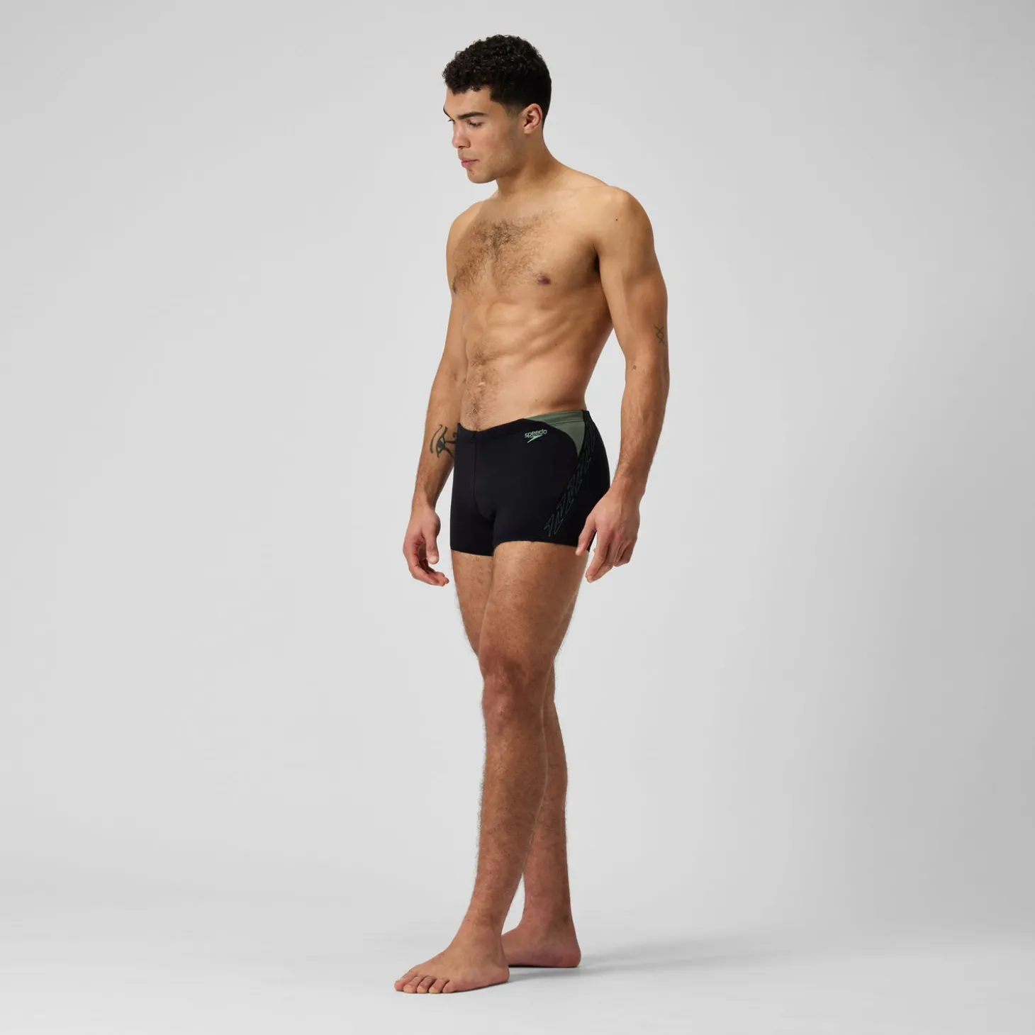 Best Sale Short de bain Aquashort Hyperboom Splice pour Hommes Noir/Vert campagne Homme Aquashorts