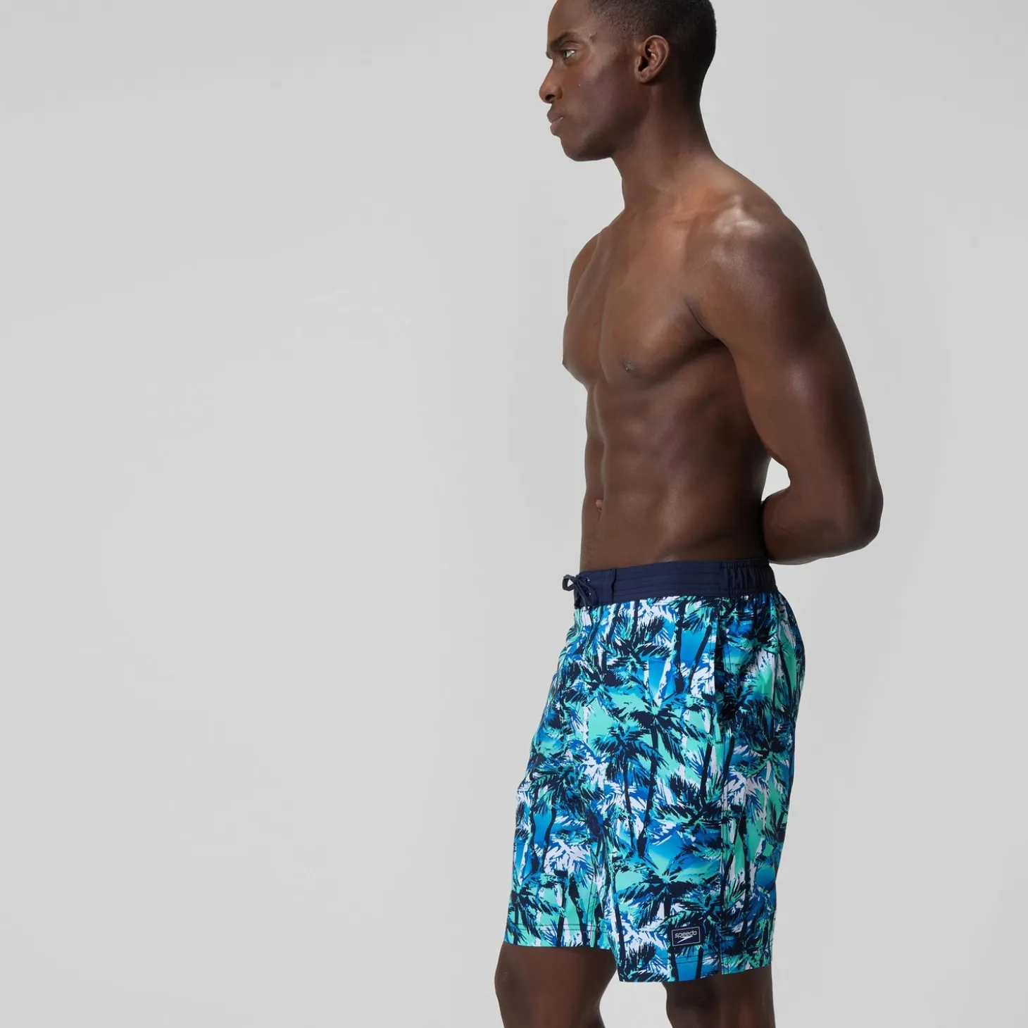 Hot Short de bain Bondi imprimé 50 cm, hommes, bleu Homme Shorts De Bain