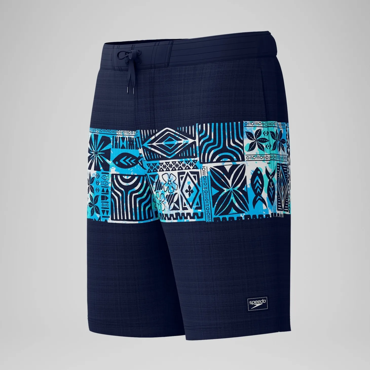 Cheap Short de bain Bondi imprimé 50 cm, hommes, bleu marine/bleu Homme Shorts De Bain